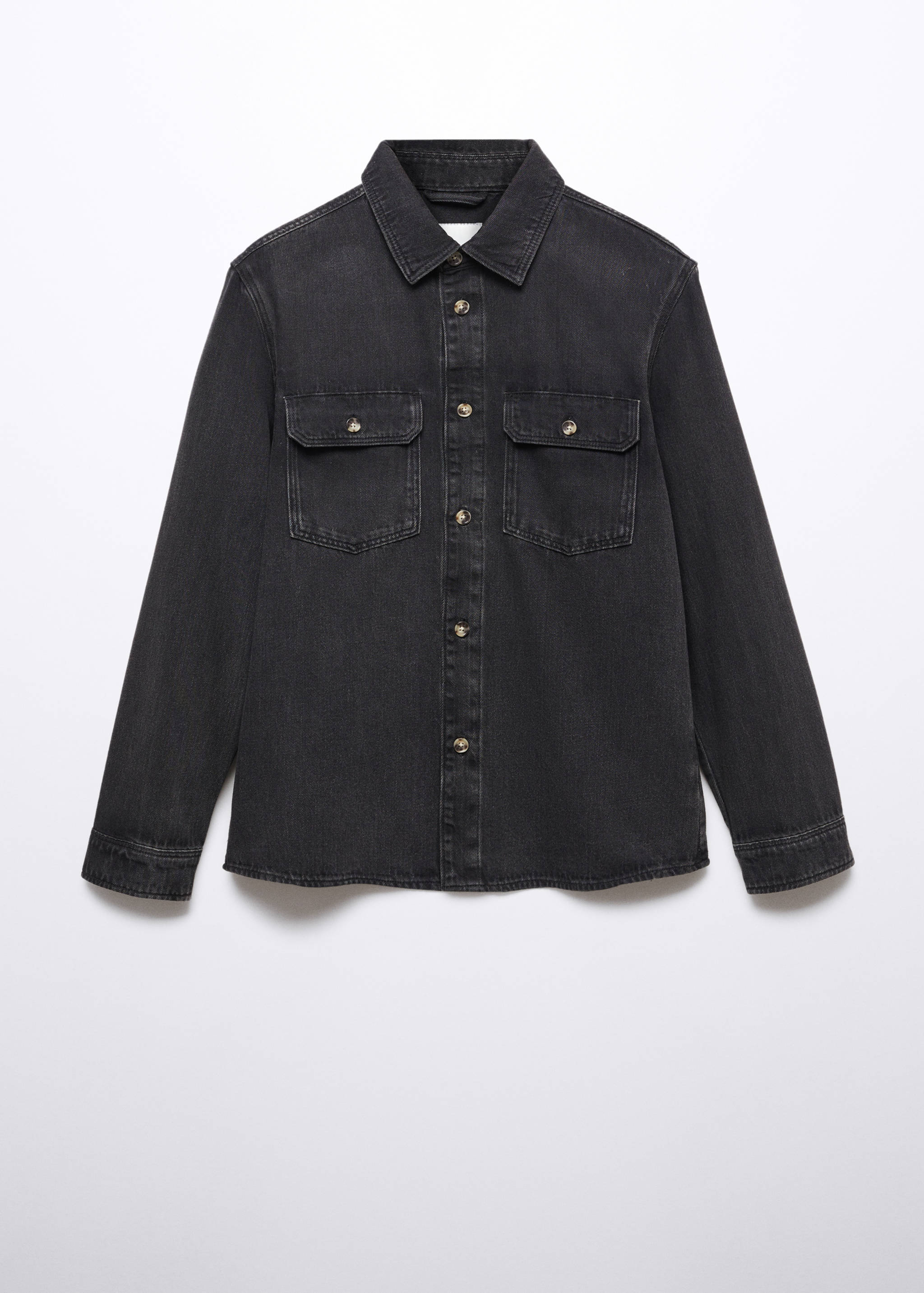 Jeans-Overshirt aus Baumwolle mit Taschen - Artikel ohne Model