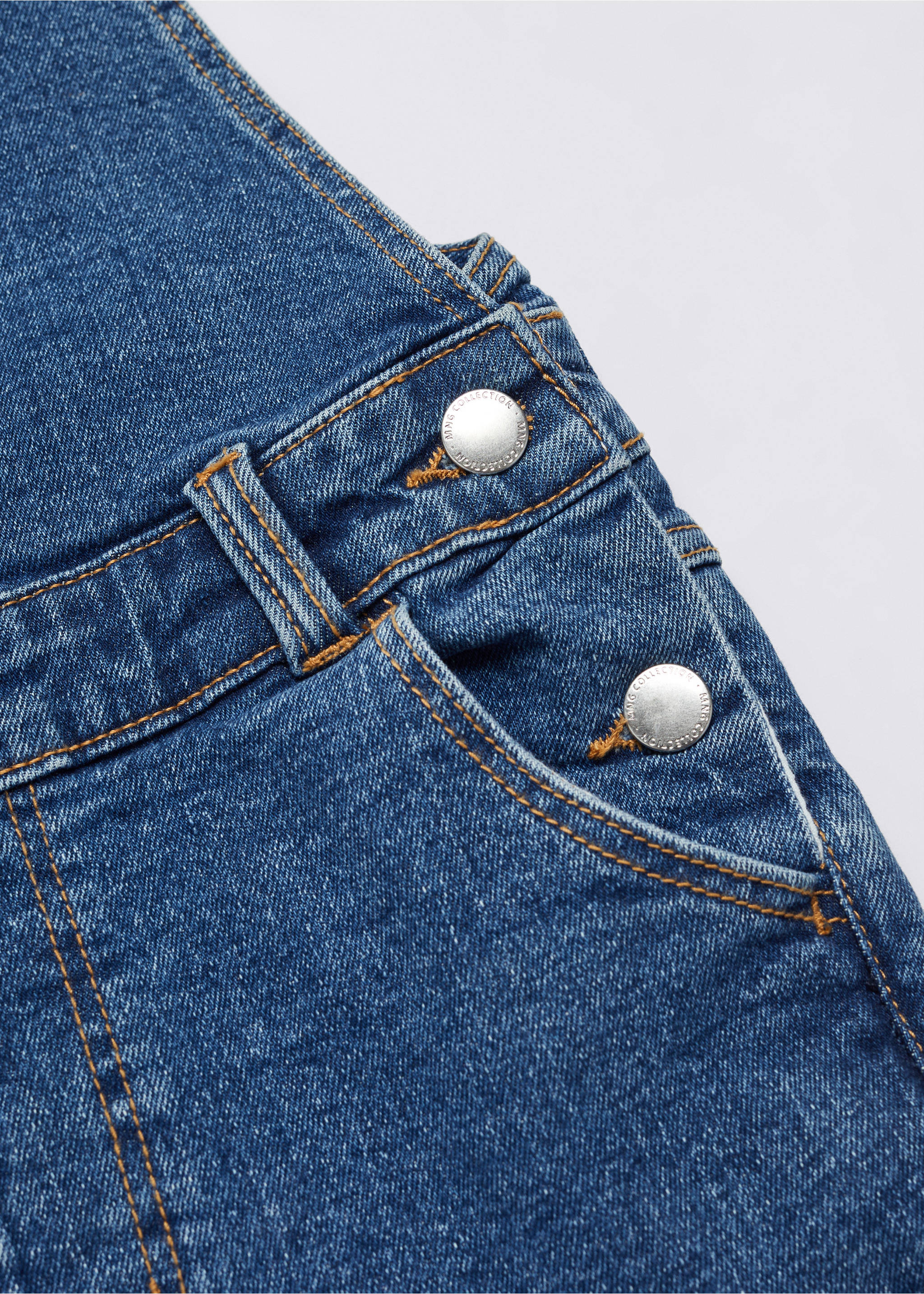 Salopette longue jean - Détail de l'article 0, Bleu foncé. Ref: 57034421-00.