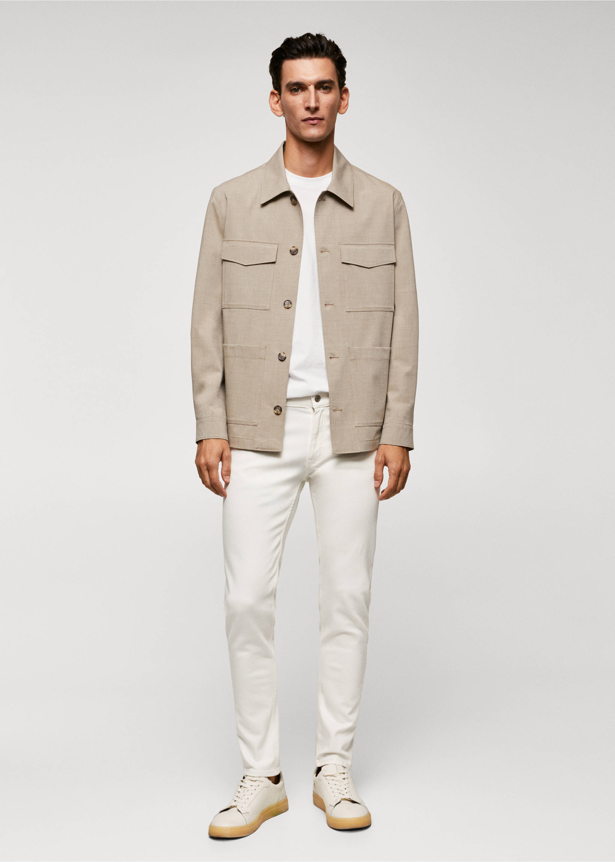 Jeans Patrick slim fit Ultra Soft Touch - Plano general, Blanco roto. Ref: 57034422-00.