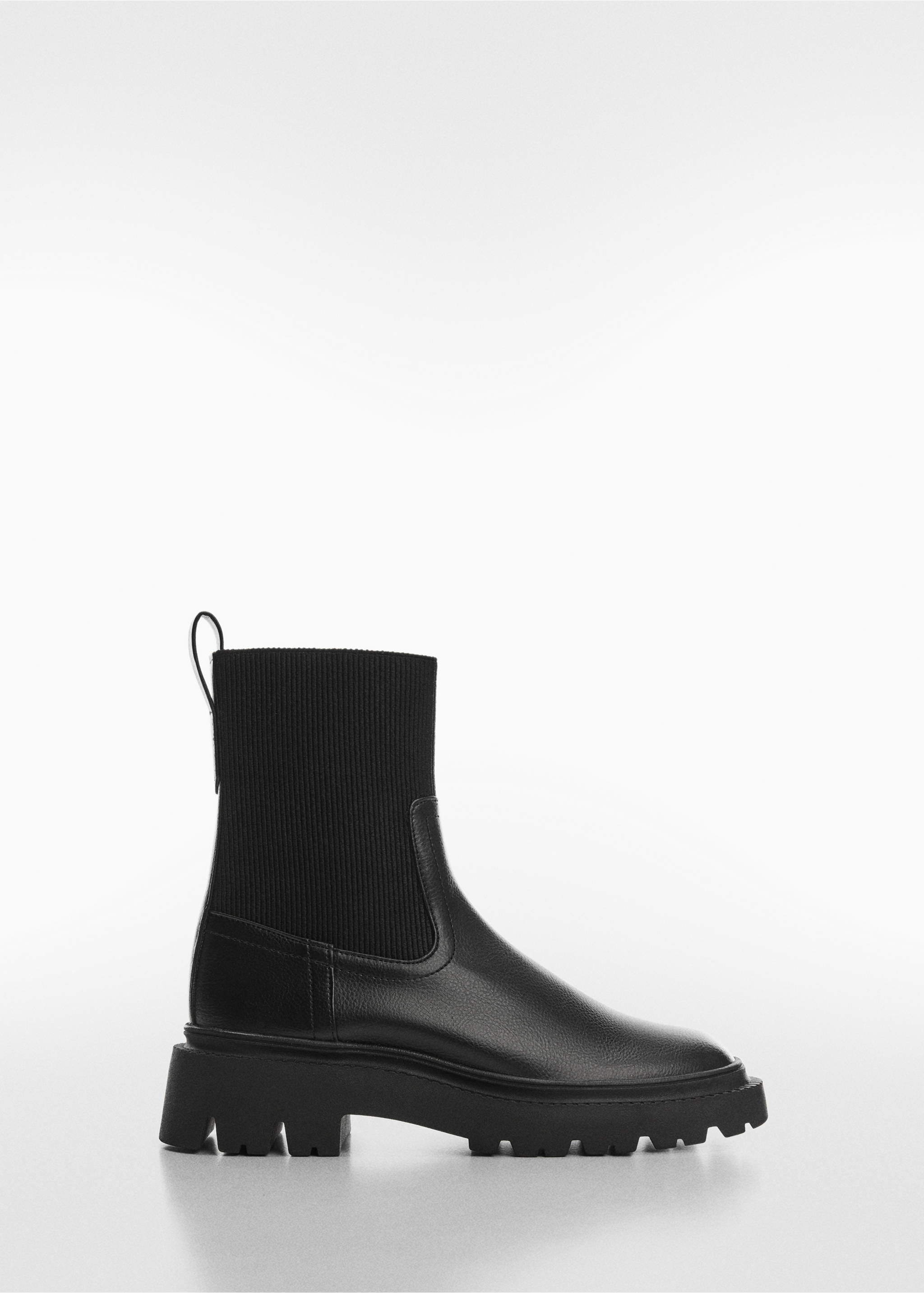 Platform track-sole ankle boots - Article without model, Black. Ref: 57034428-00.