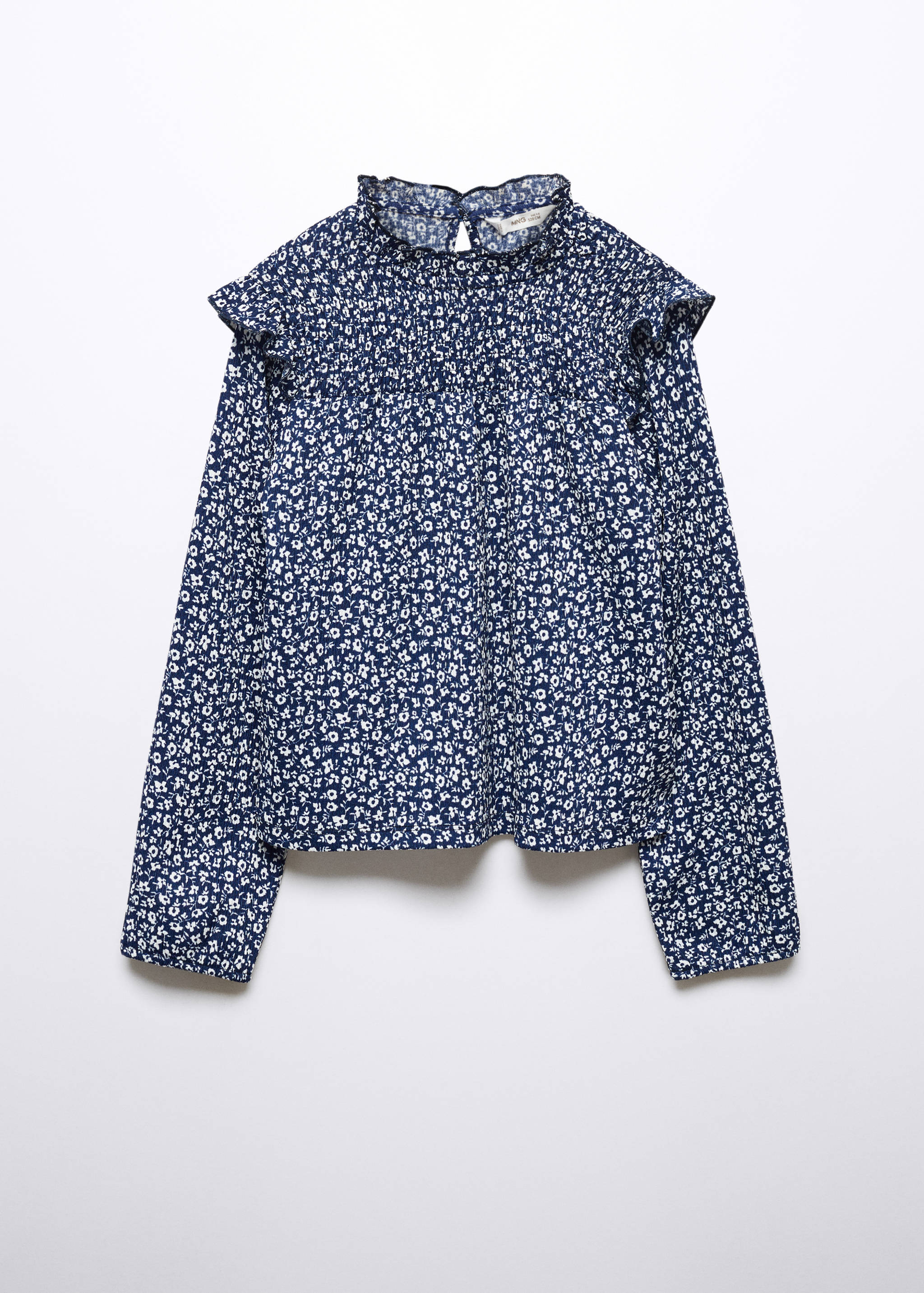 Floral print ruffle t-shirt - Article without model