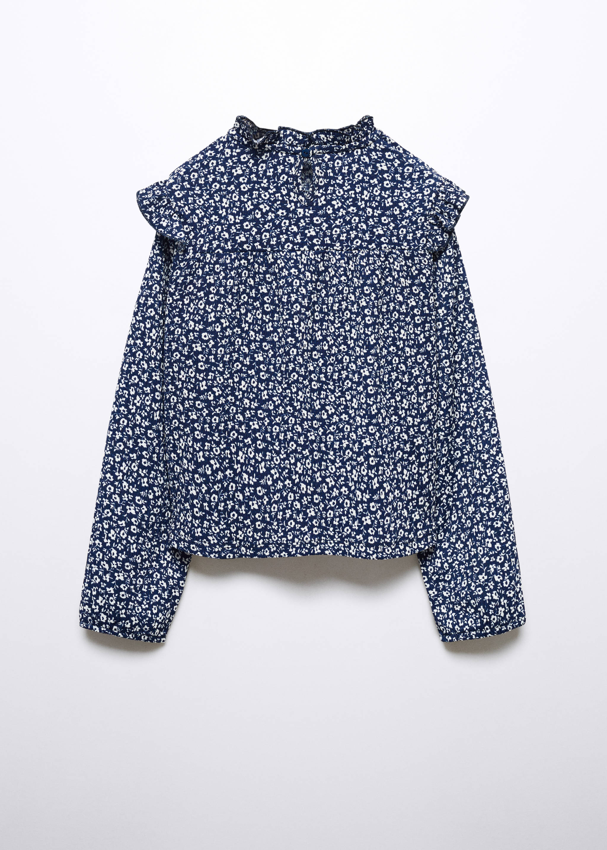 Floral print ruffle t-shirt - Reverse of the article