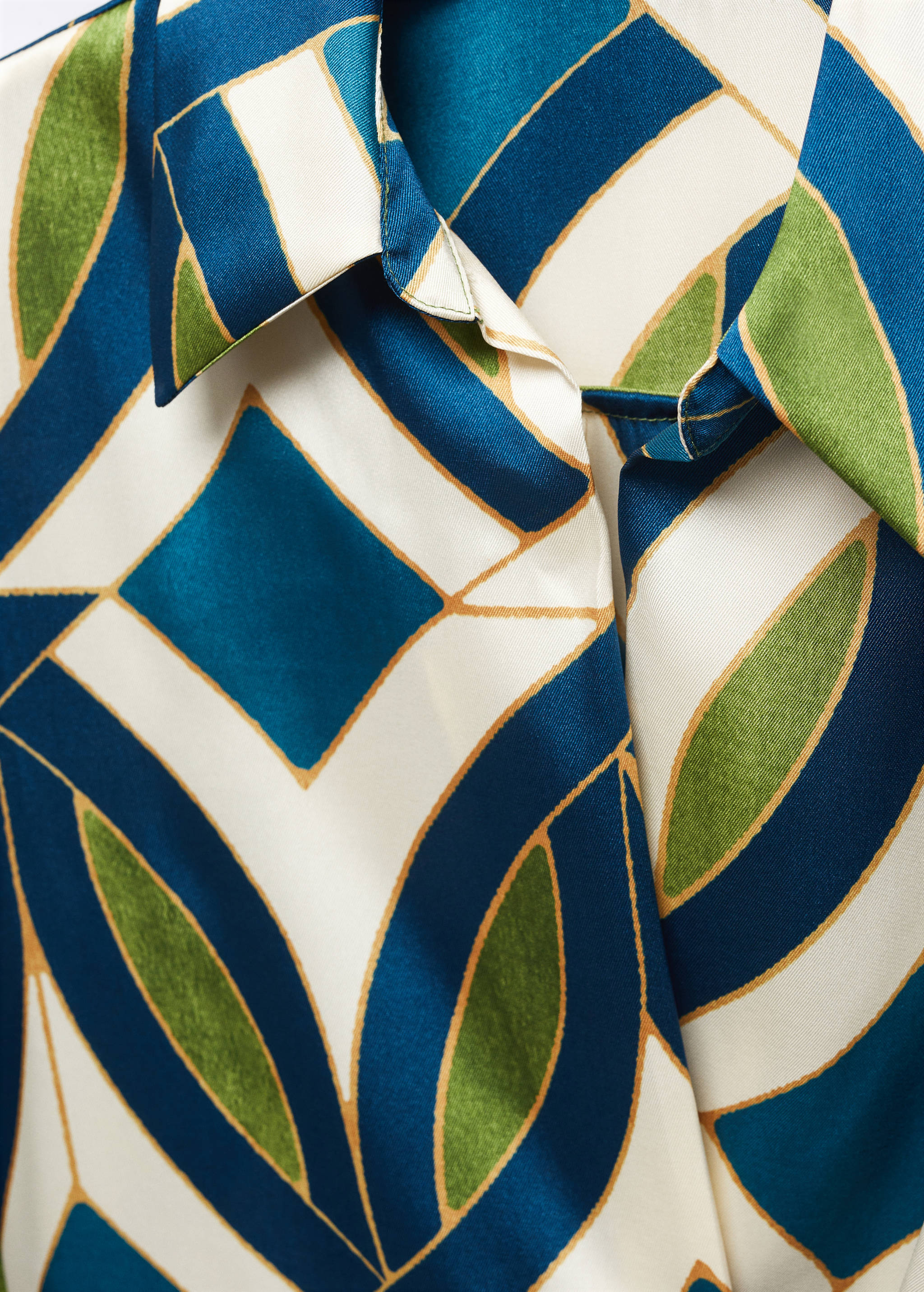 Printed satin dress - Details of the article 8