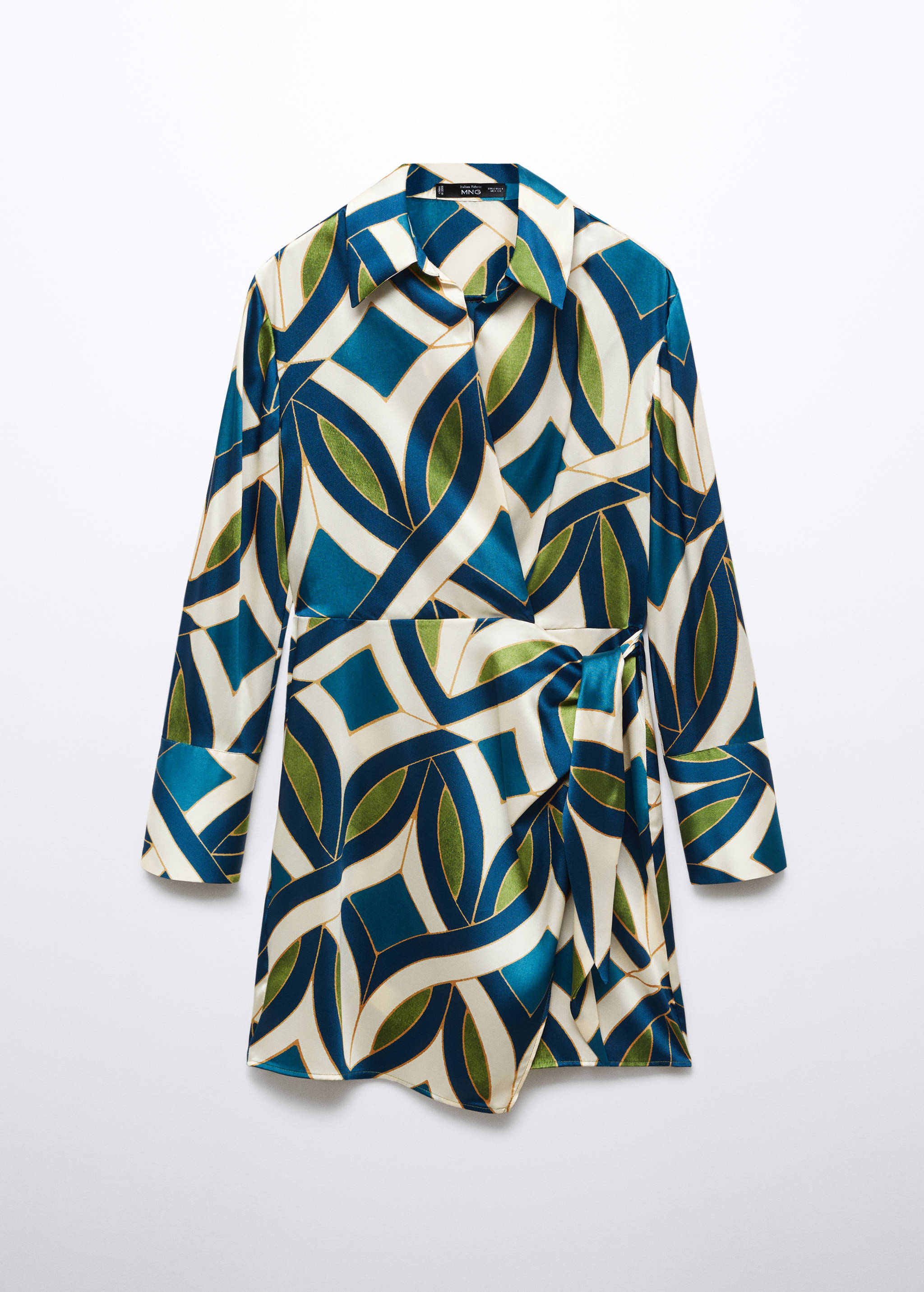 Robe satinée imprimée - Article sans modèle