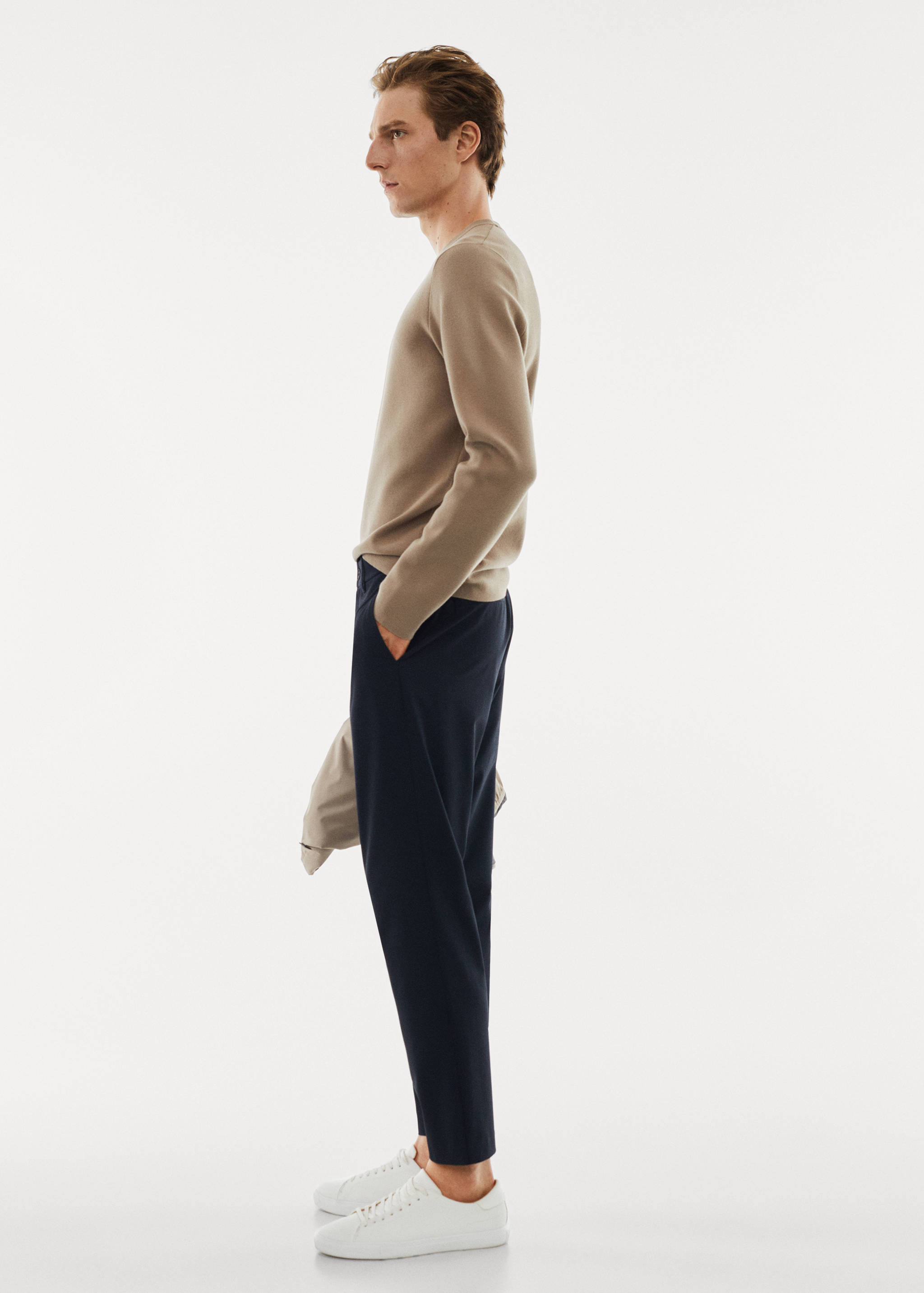 Slim fit stretch trousers - Details of the article 2