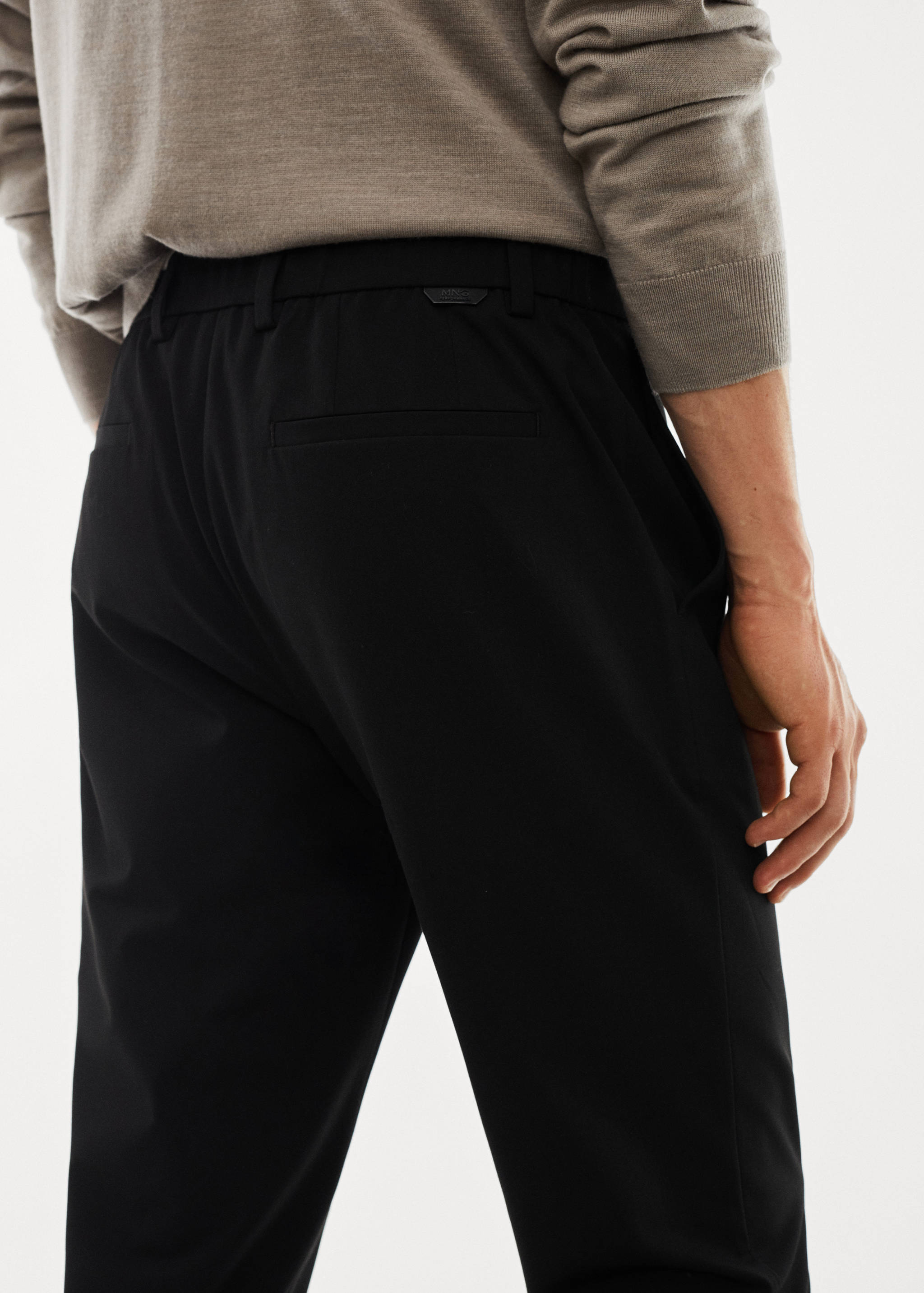Slim fit stretch trousers - Details of the article 4