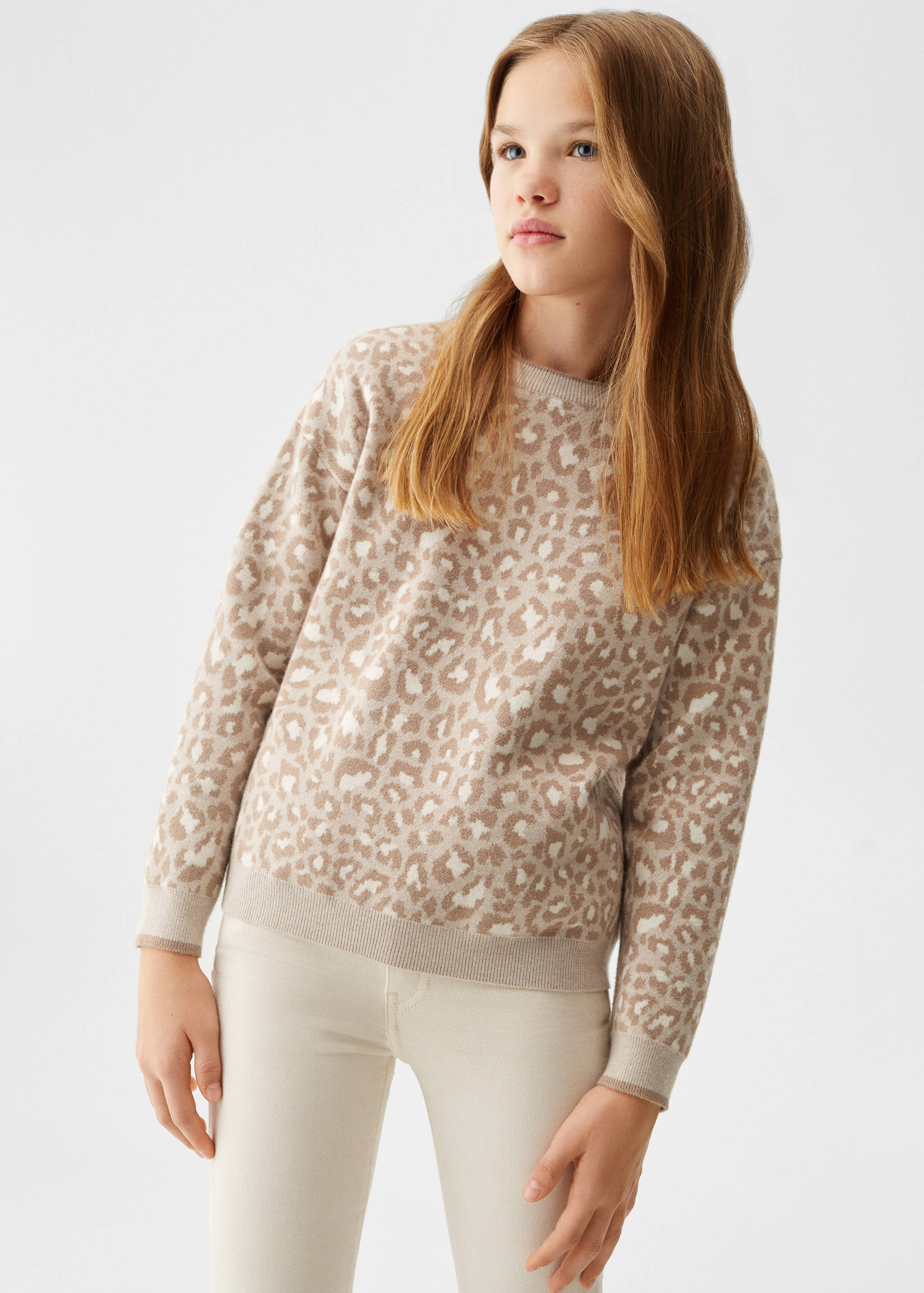 Leopard print sweater - Medium plane