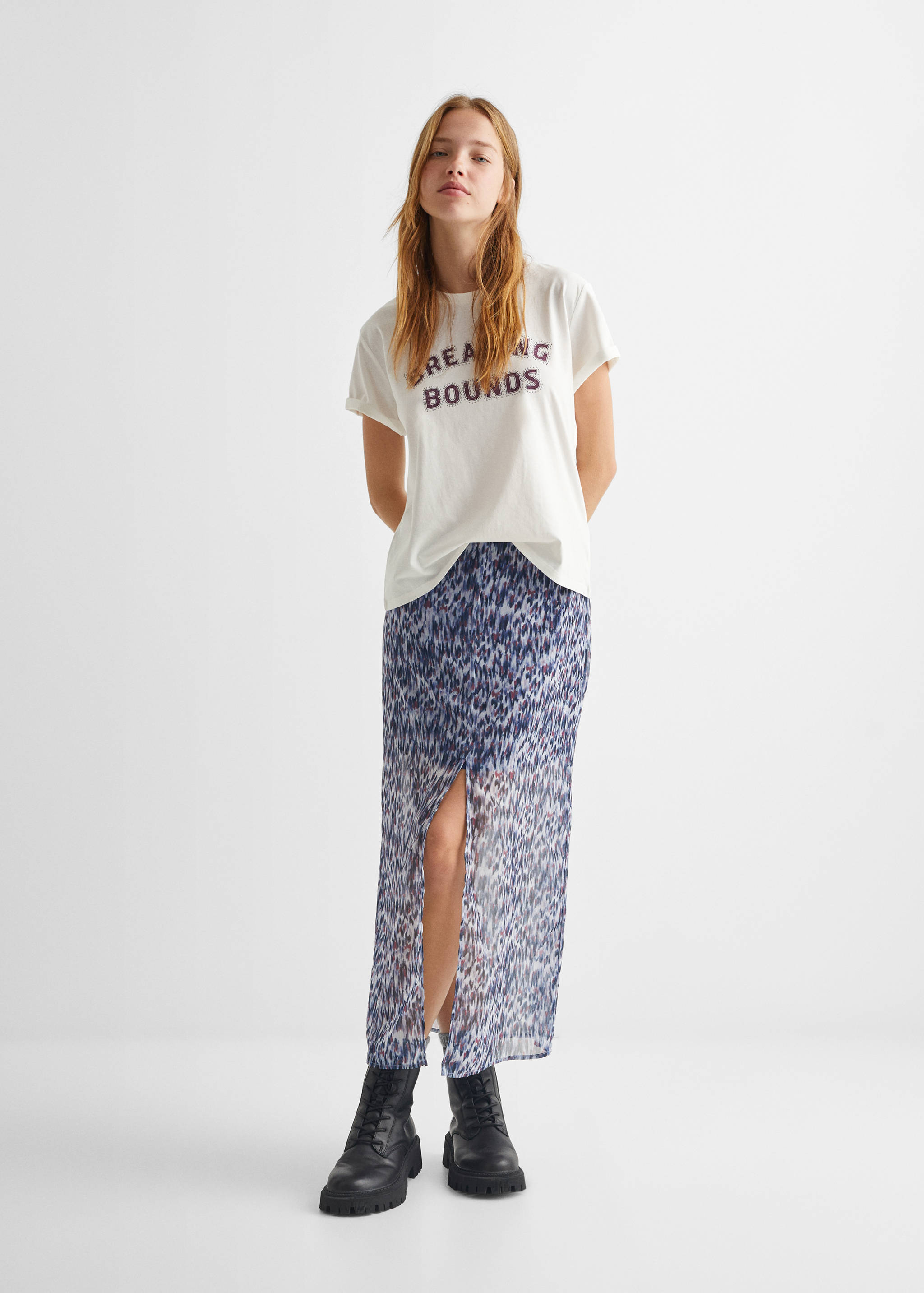 Short-sleeved t-shirt with message - General plane