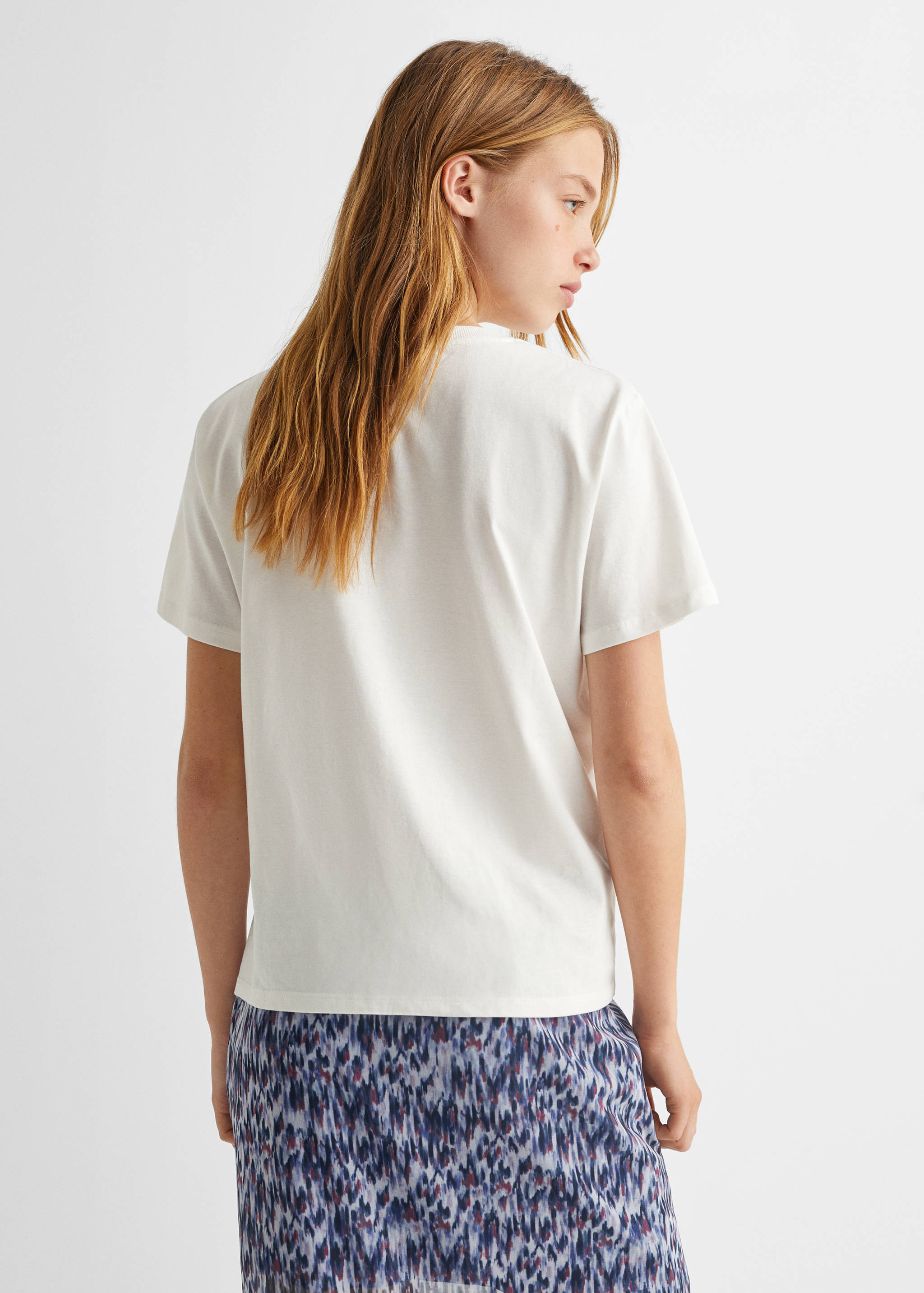 Short-sleeved t-shirt with message - Reverse of the article