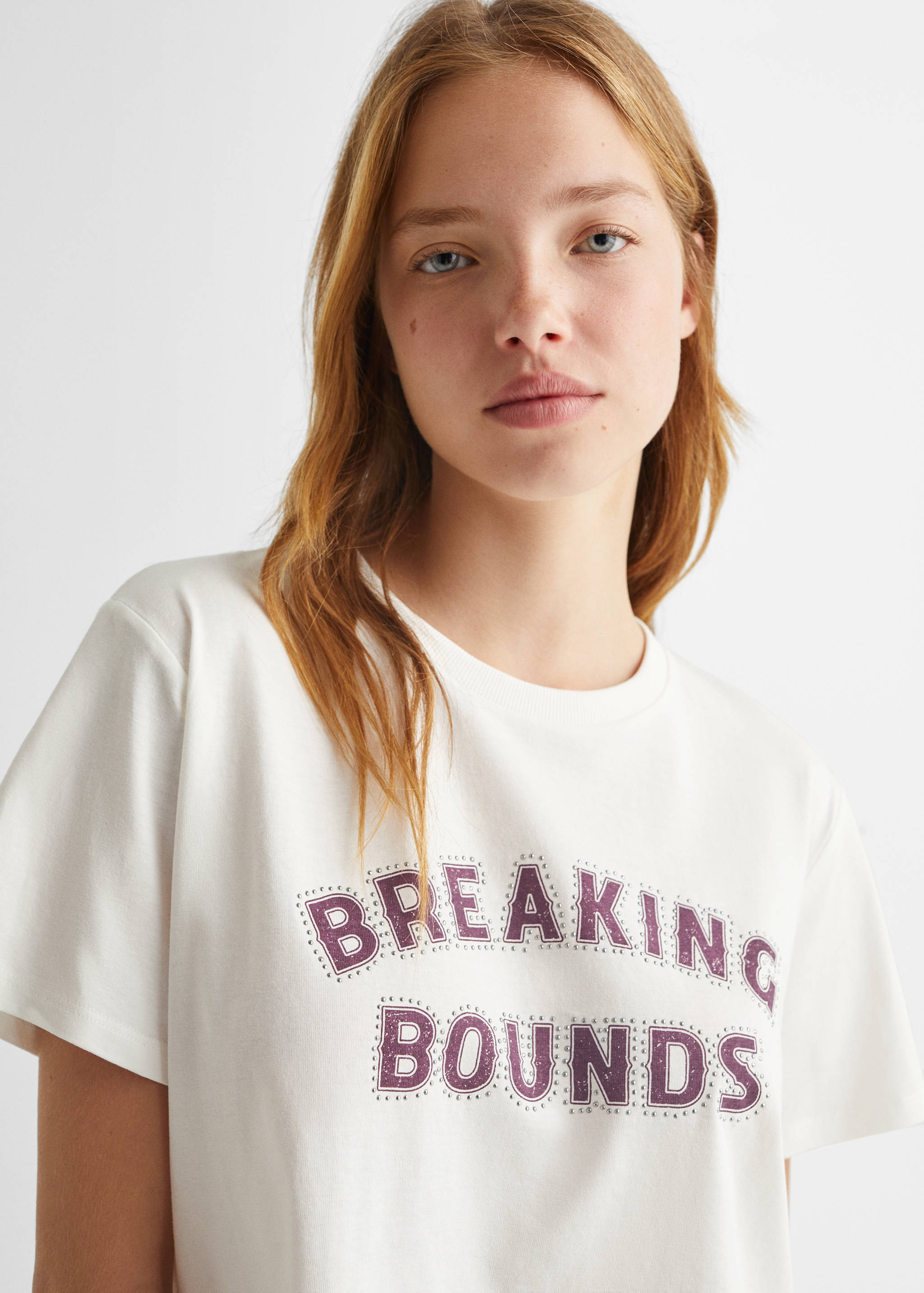 Short-sleeved t-shirt with message - Details of the article 1