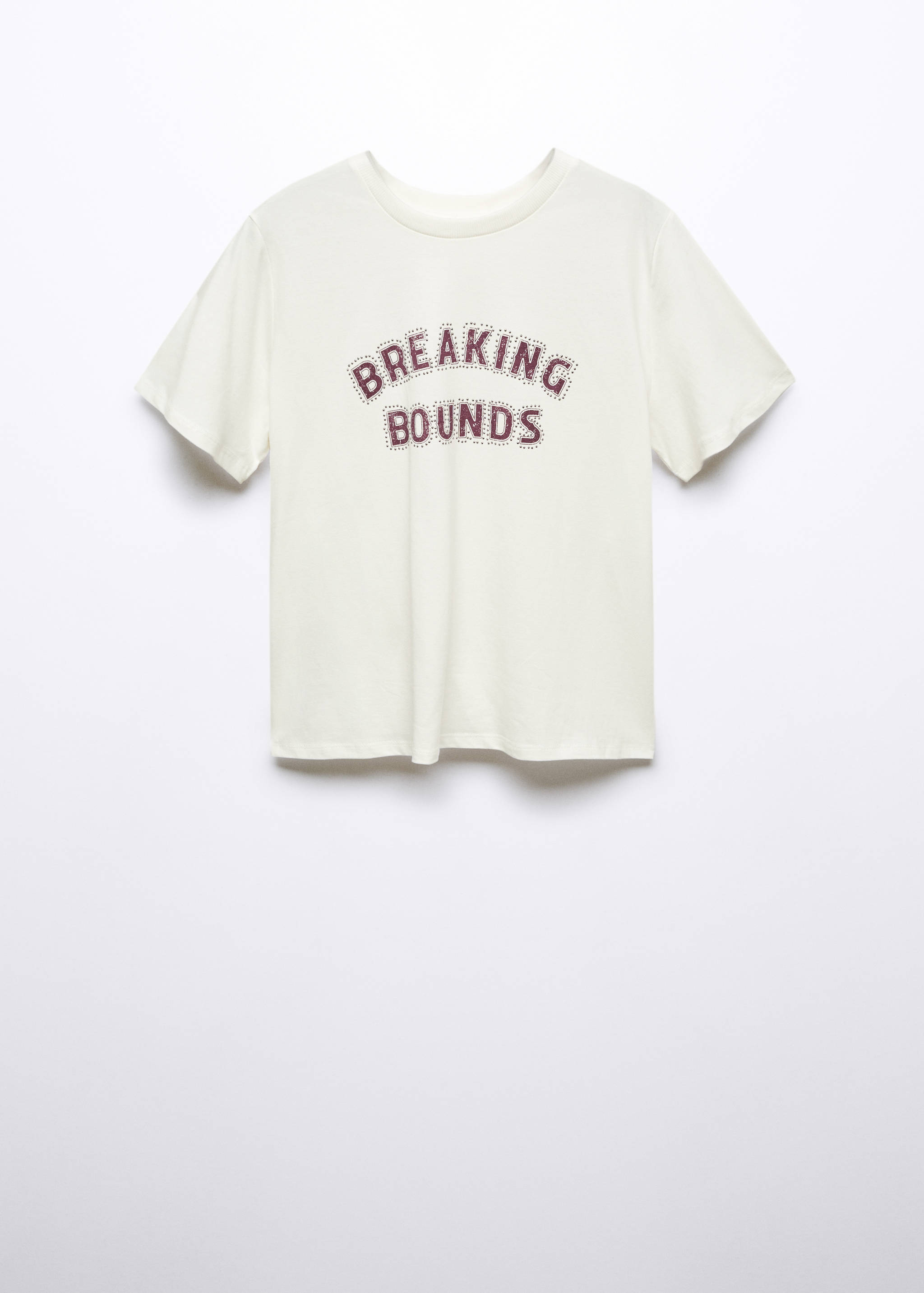 Short-sleeved t-shirt with message - Article without model