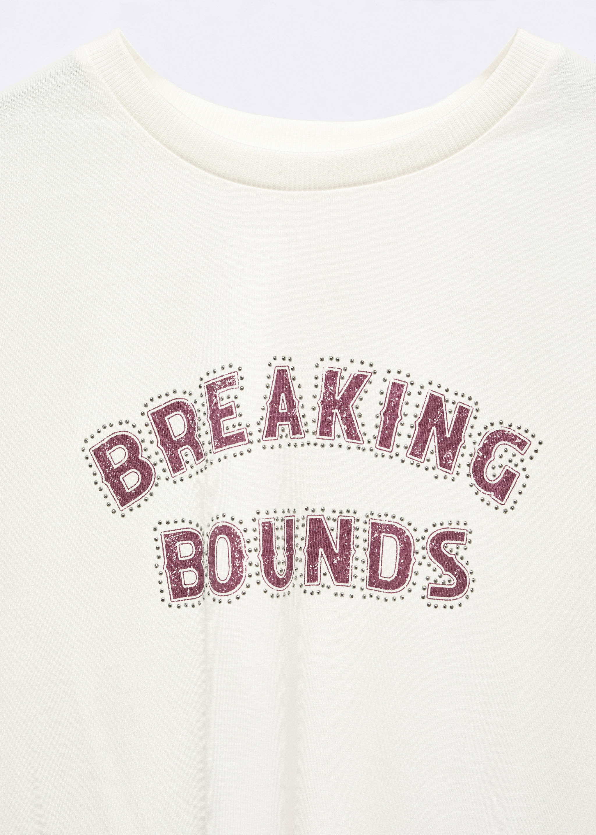 Short-sleeved t-shirt with message - Details of the article 8