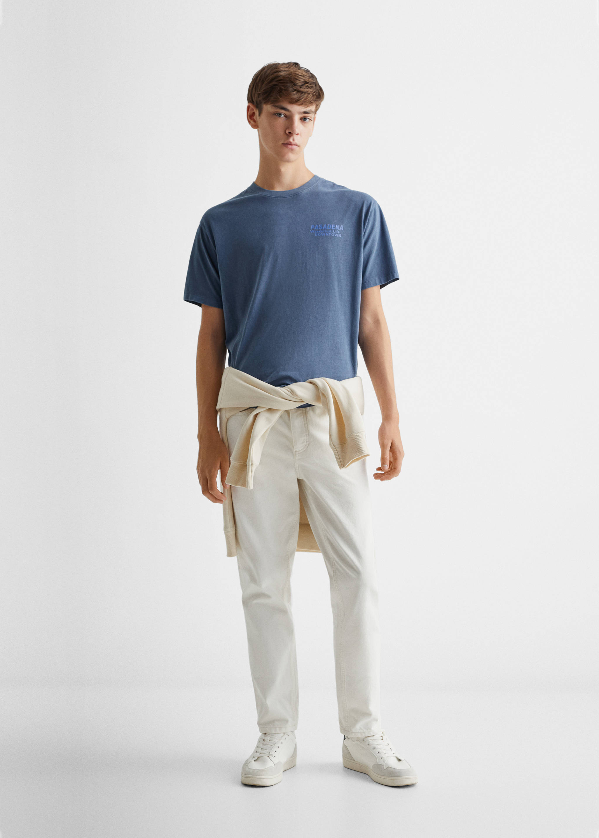 Message cotton T-shirt - General plane