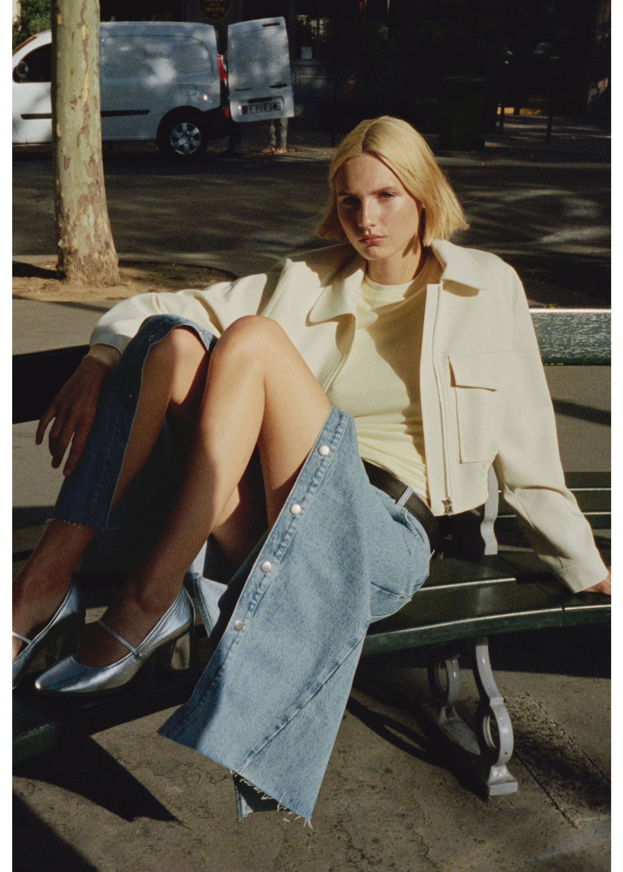 Metallic leather shoes - General plane, Silver. Ref: 57034776-00.