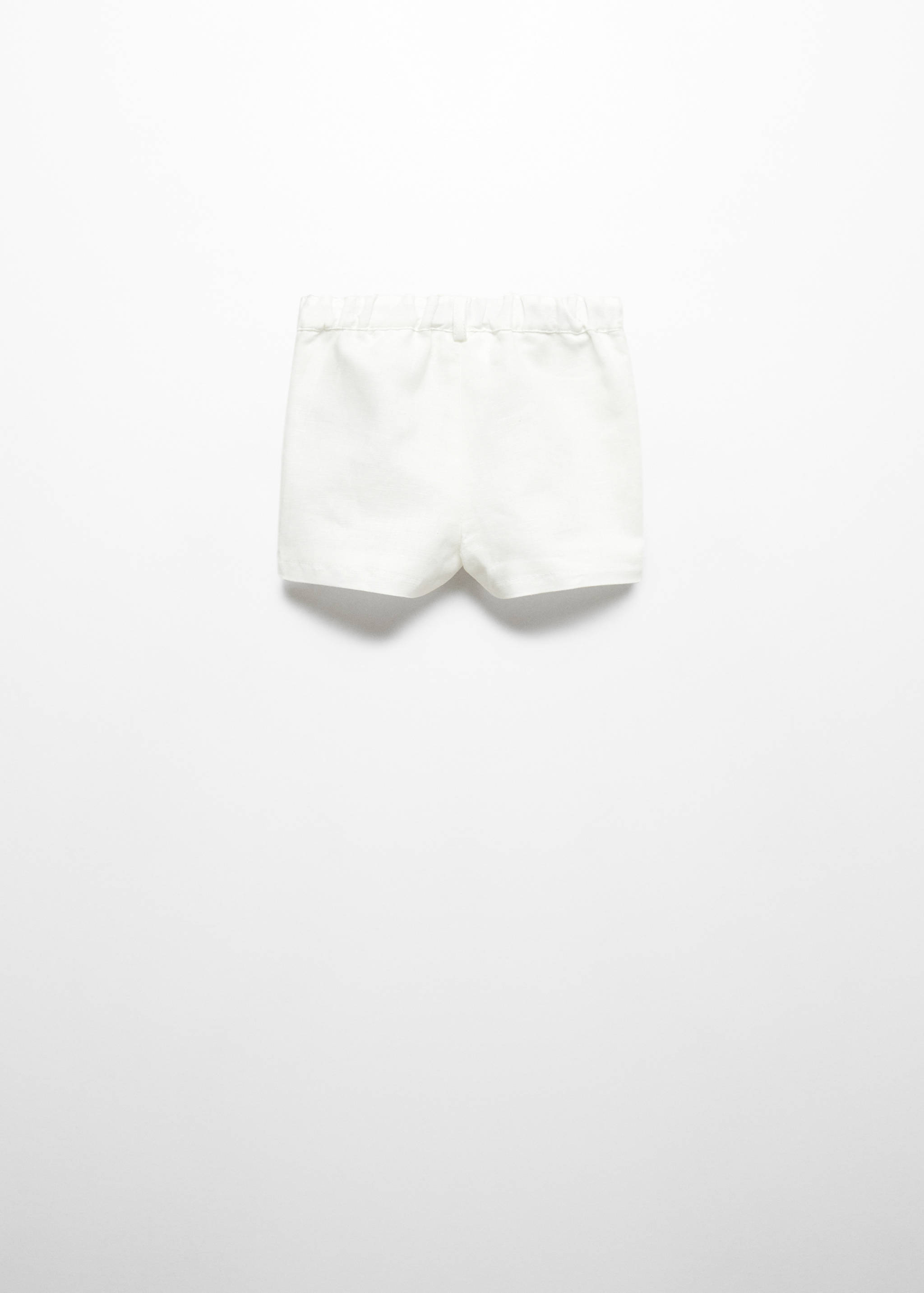 Linen-blend Bermuda shorts - Reverse of the article