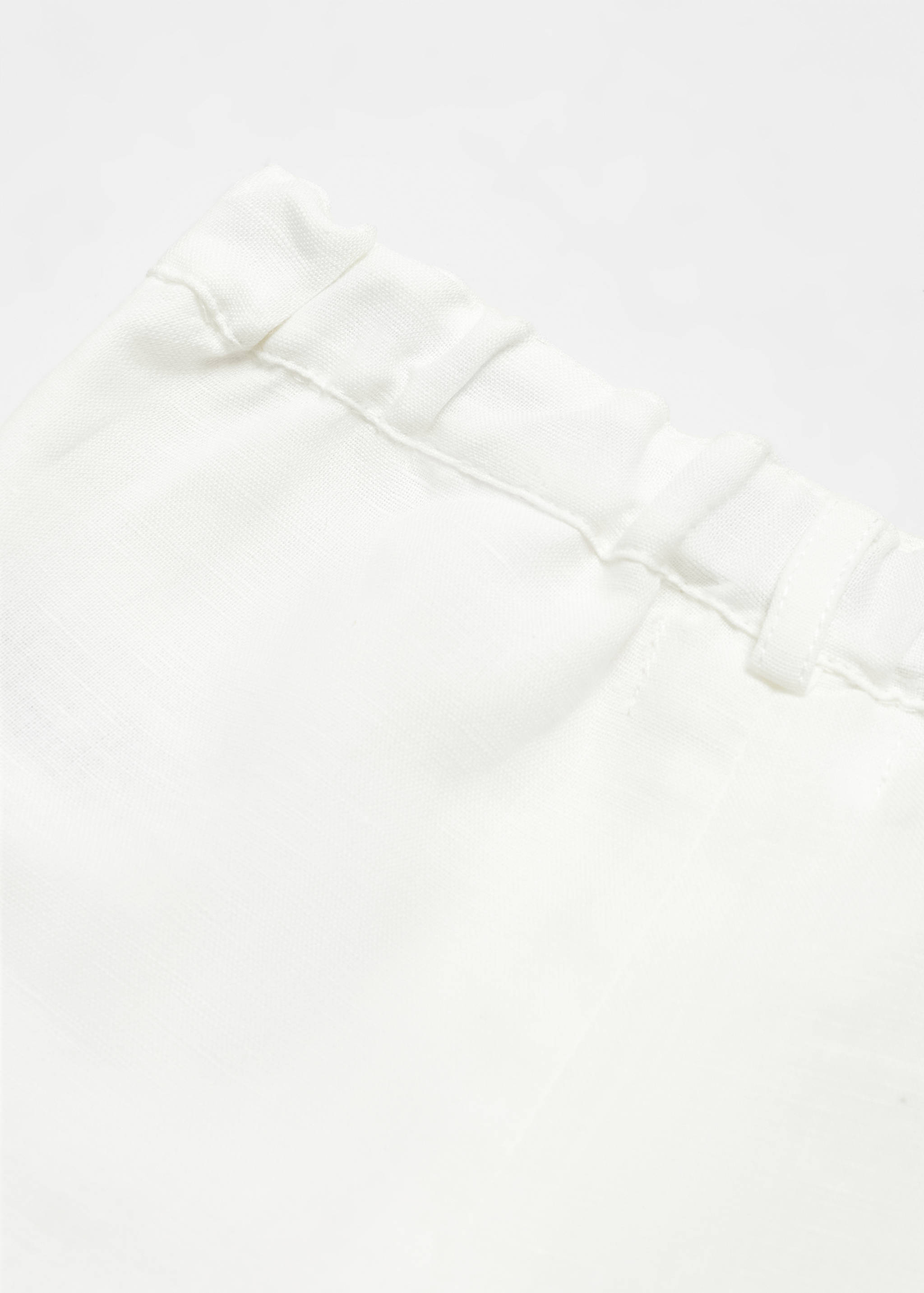 Linen-blend Bermuda shorts - Details of the article 0