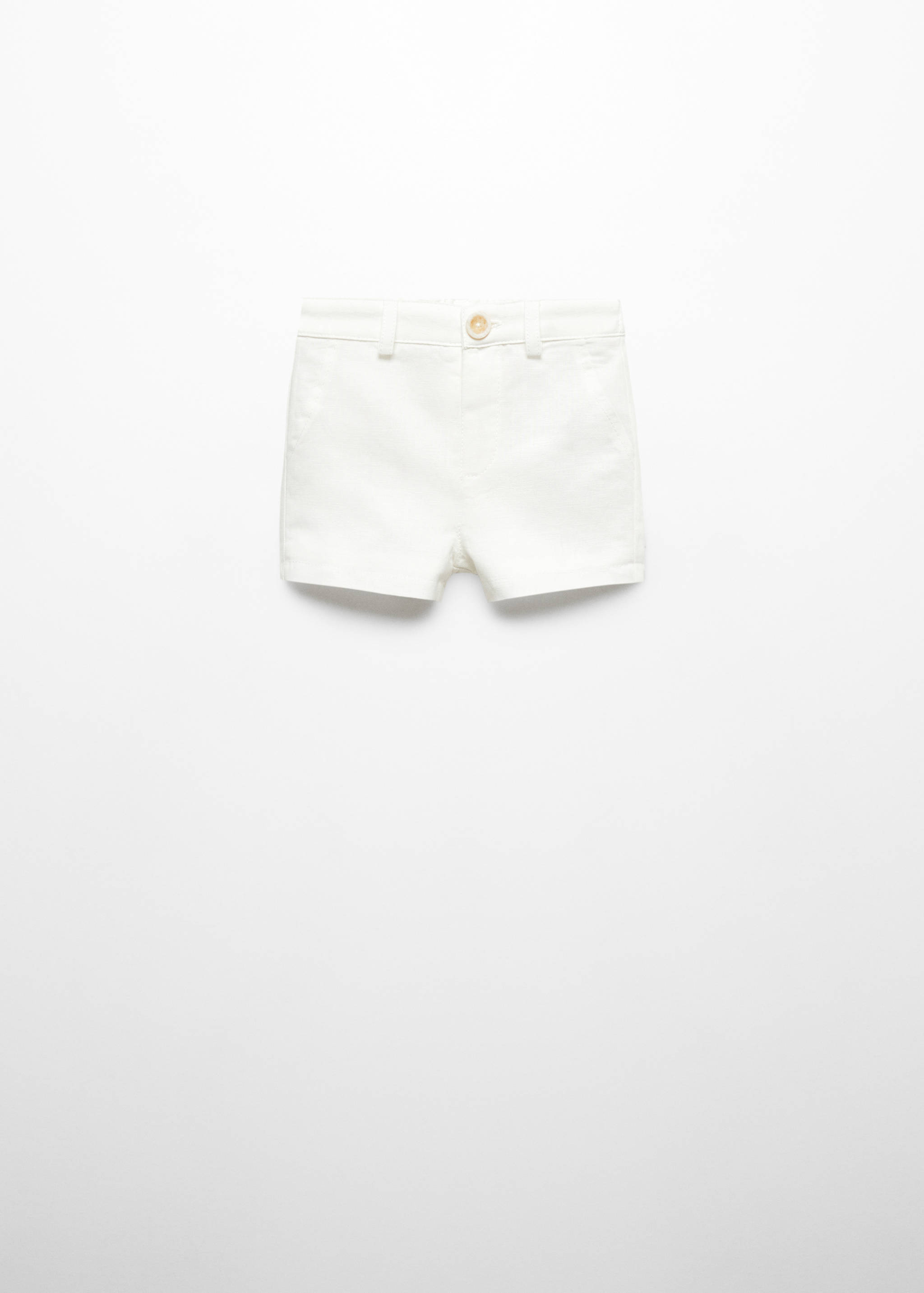 Linen-blend Bermuda shorts - Article without model