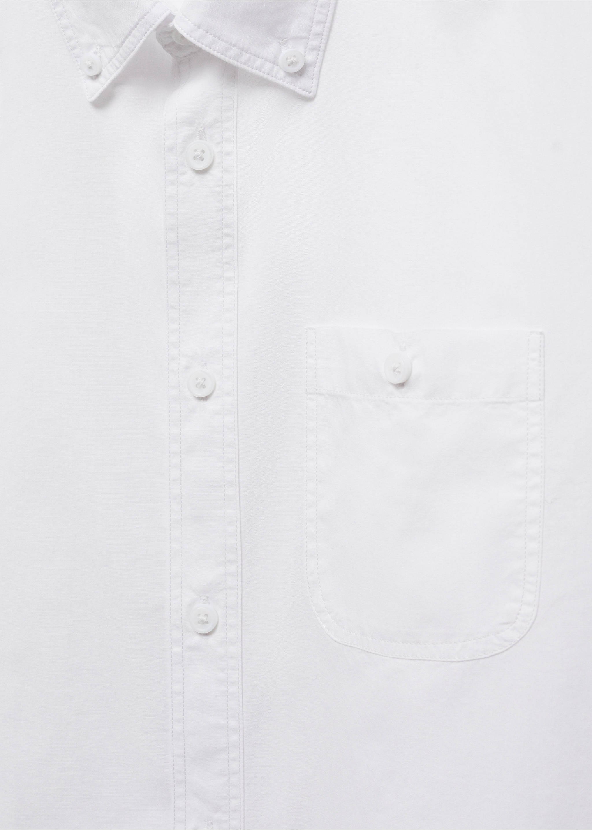 Chemise regular-fit 100 % coton - Détail de l'article 8, Blanc. Ref: 57035788-00.