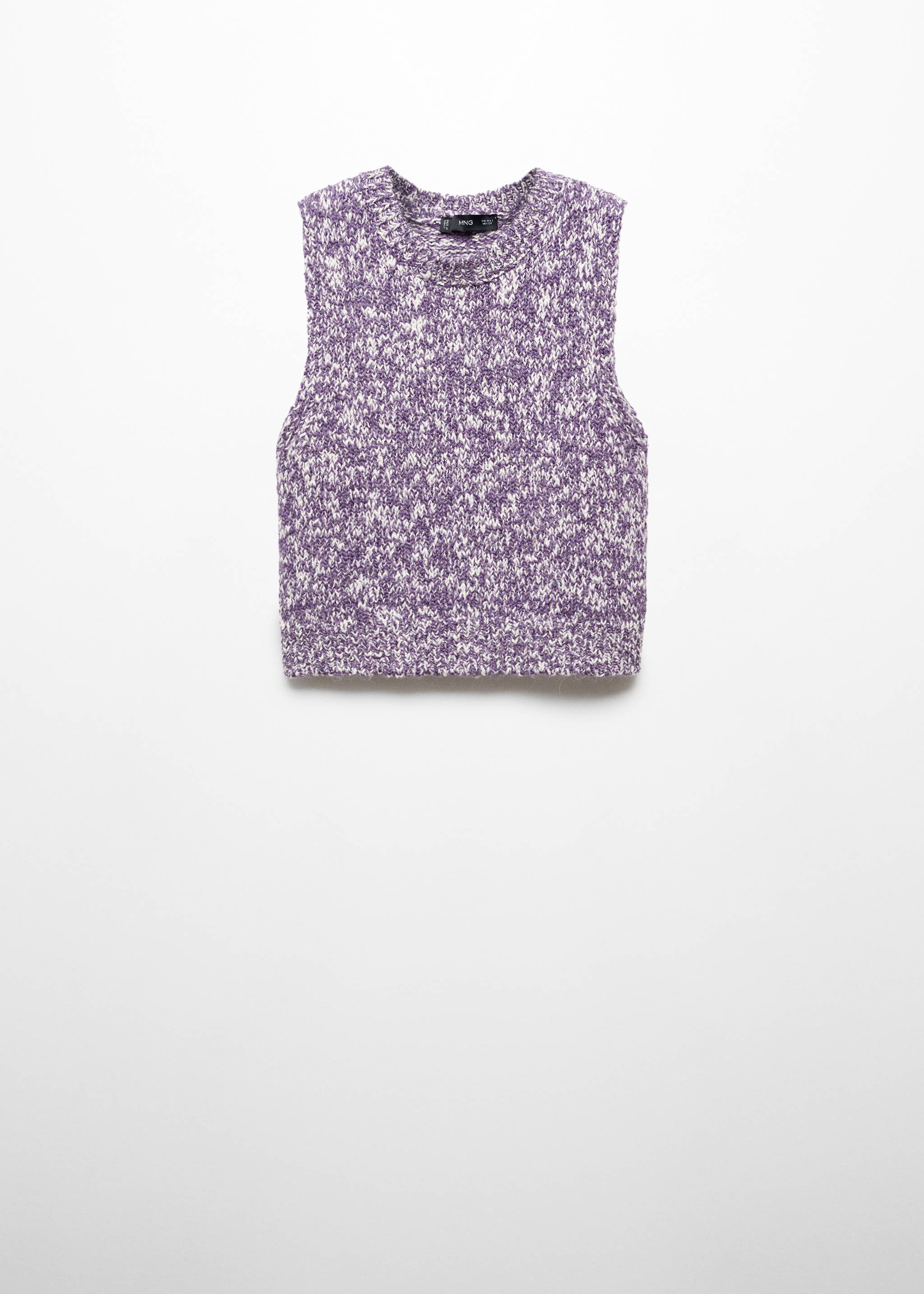 Flecked knitted waistcoat - Article without model