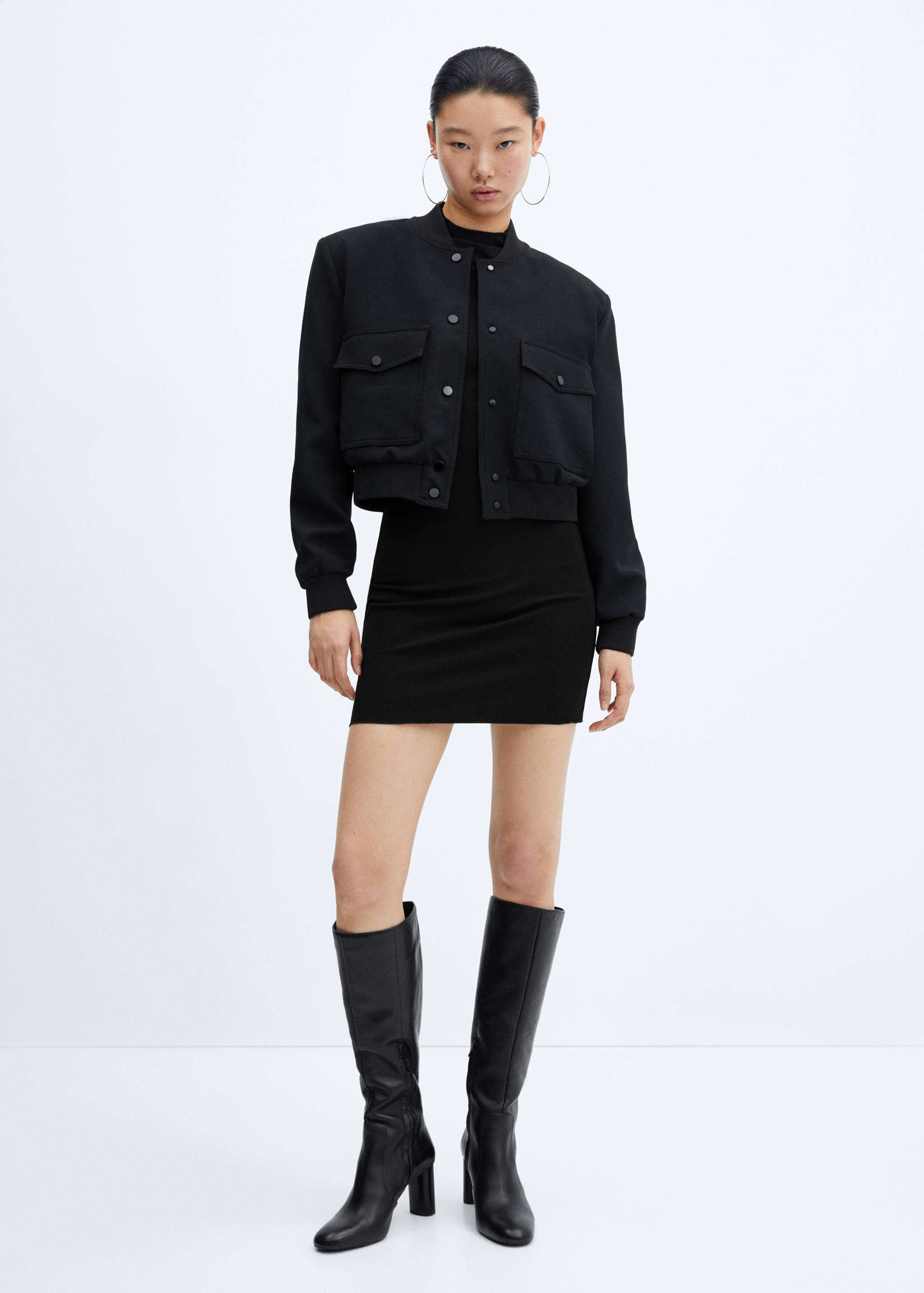 Zip Knitted dress - General plane