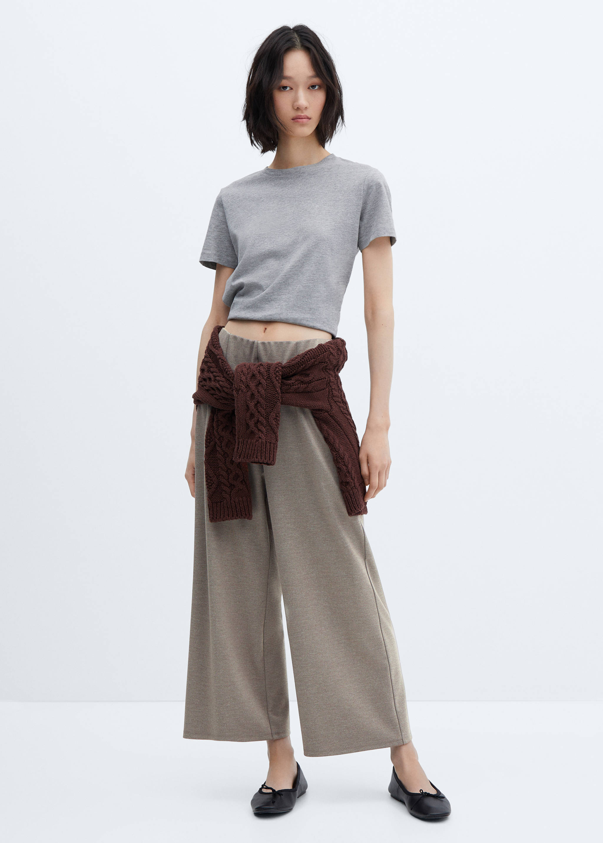 Knitted culotte pants - General plane