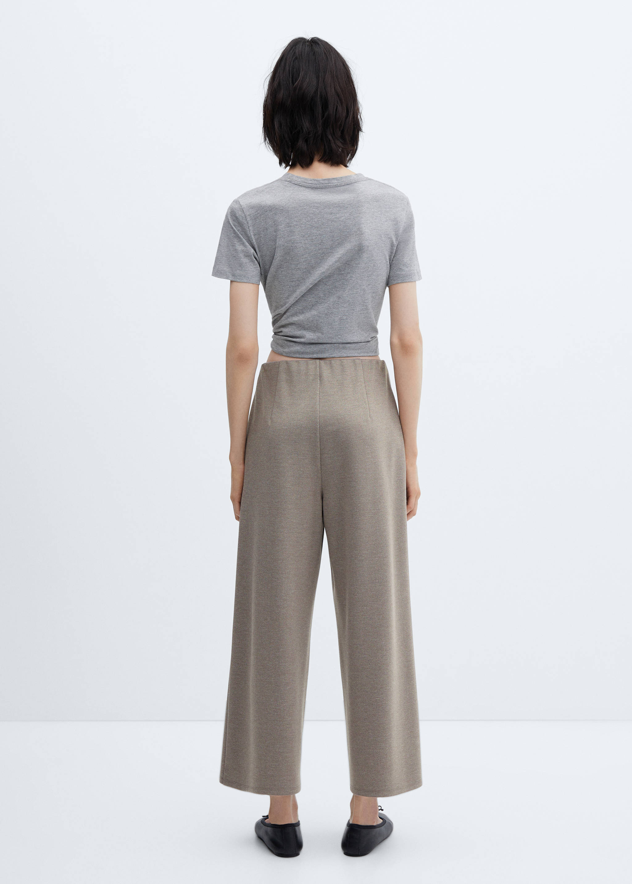 Knitted culotte pants - Reverse of the article