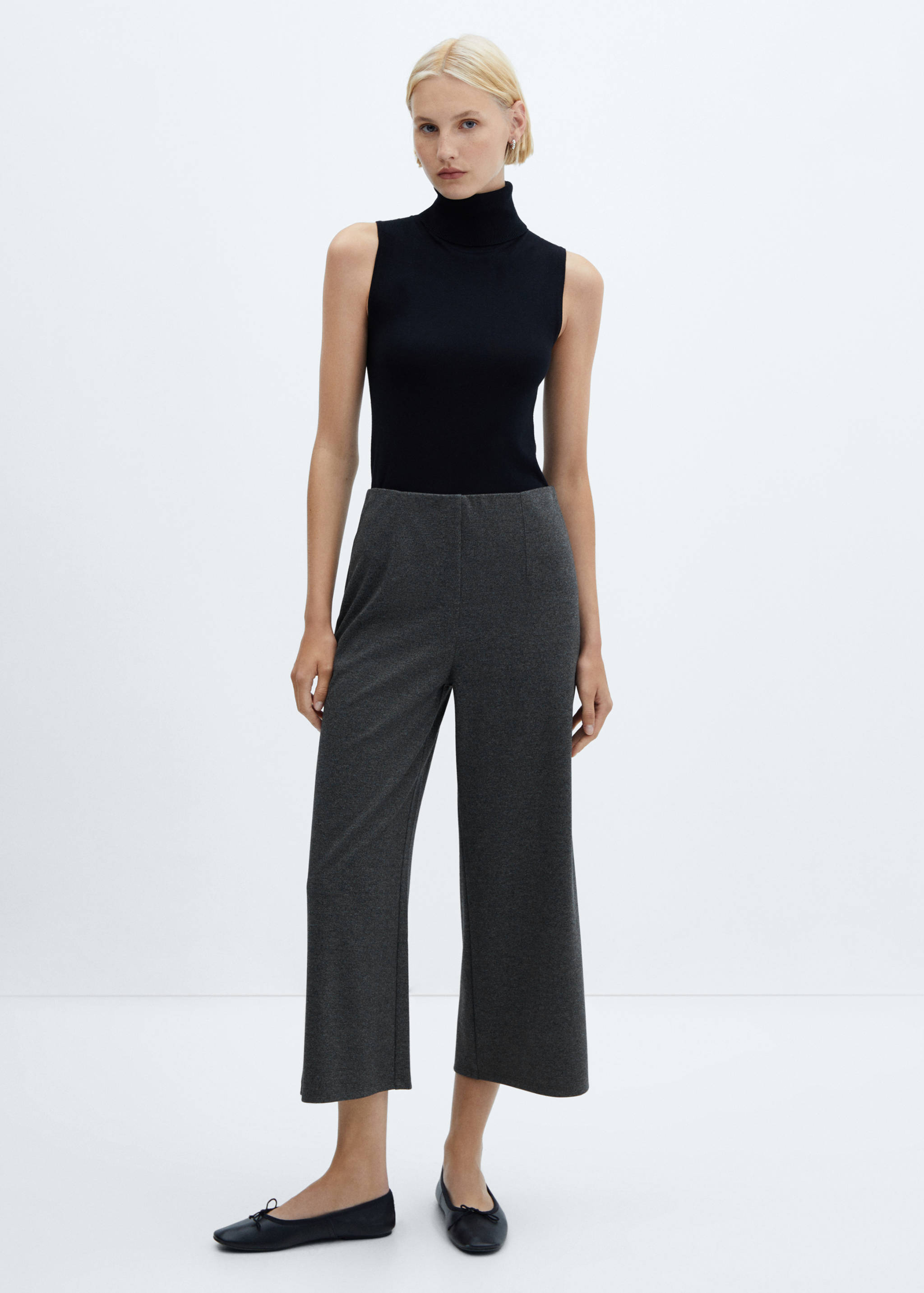 Knitted culotte pants - General plane