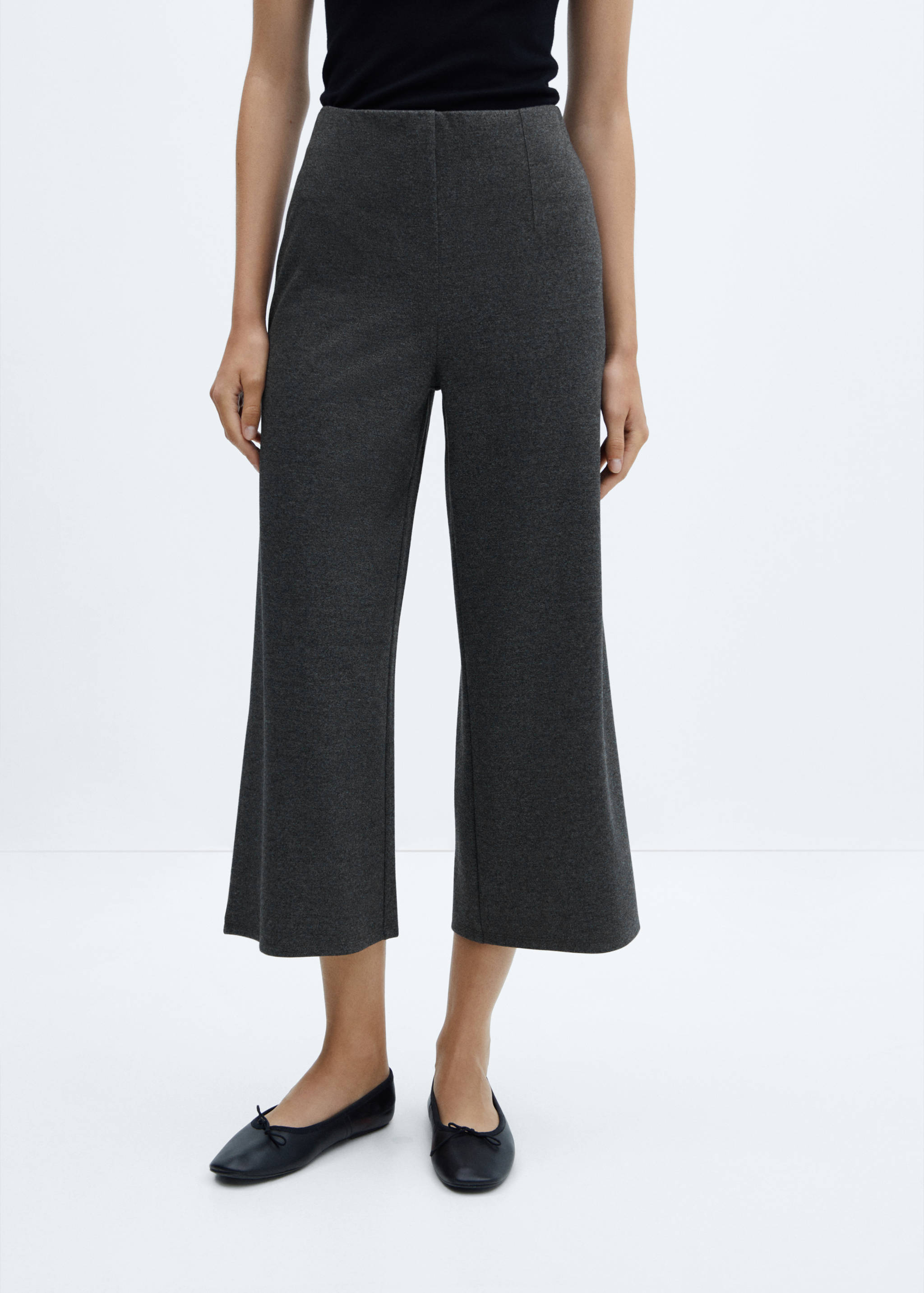 Knitted culotte pants - Medium plane