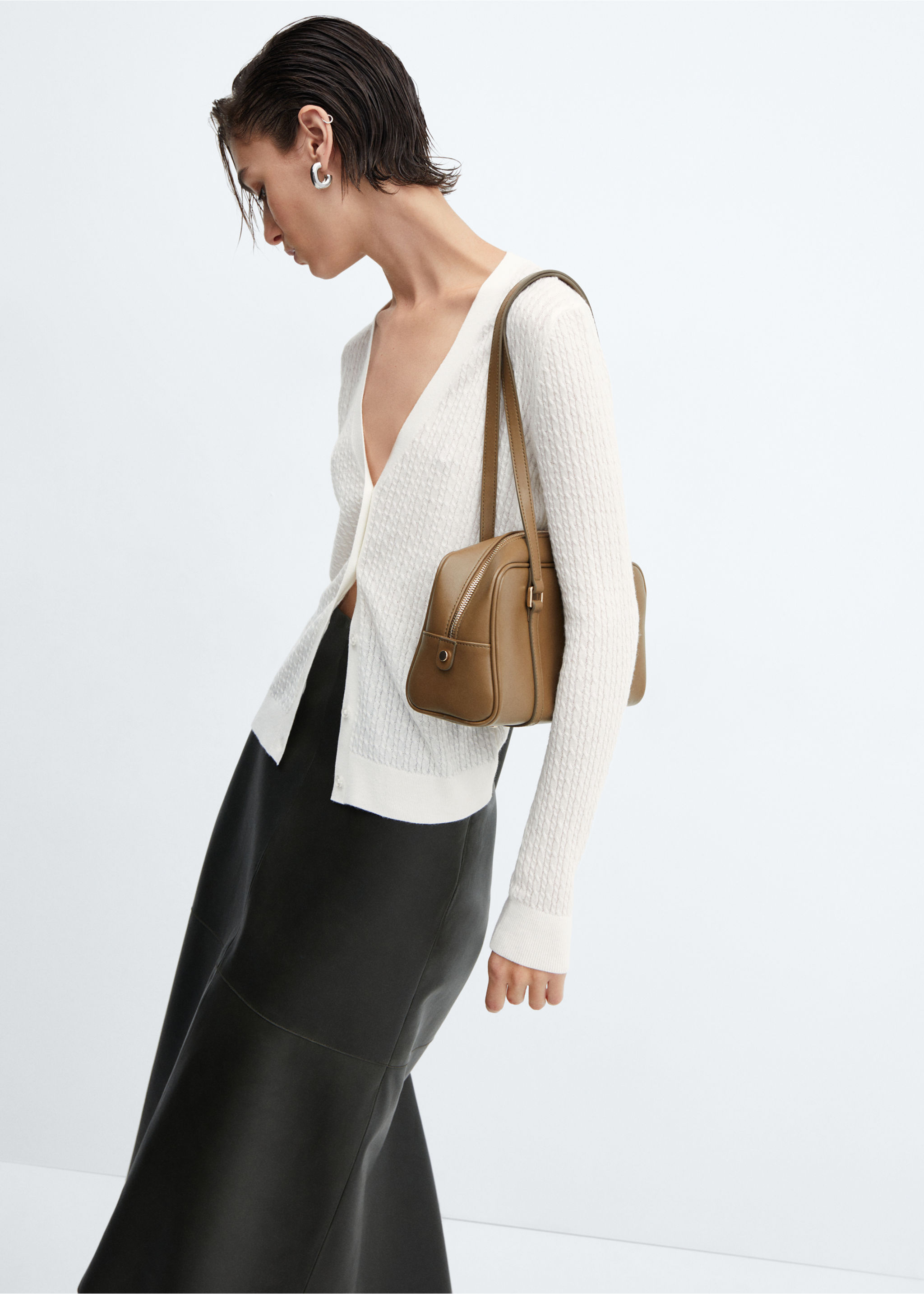 Twisted wool cardigan - Details of the article 2