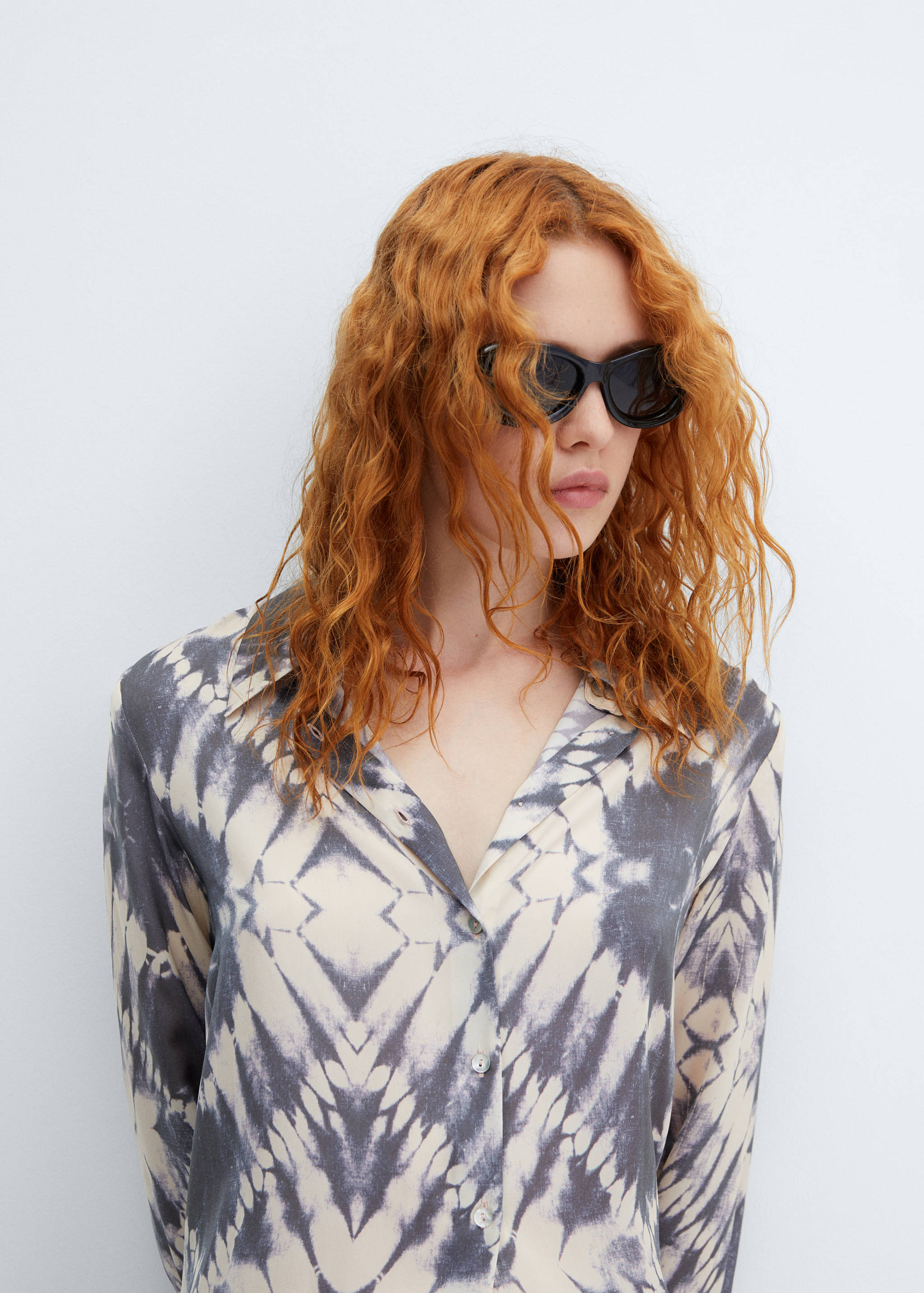 Chemise tie and dye satinée - Détail de l'article 1