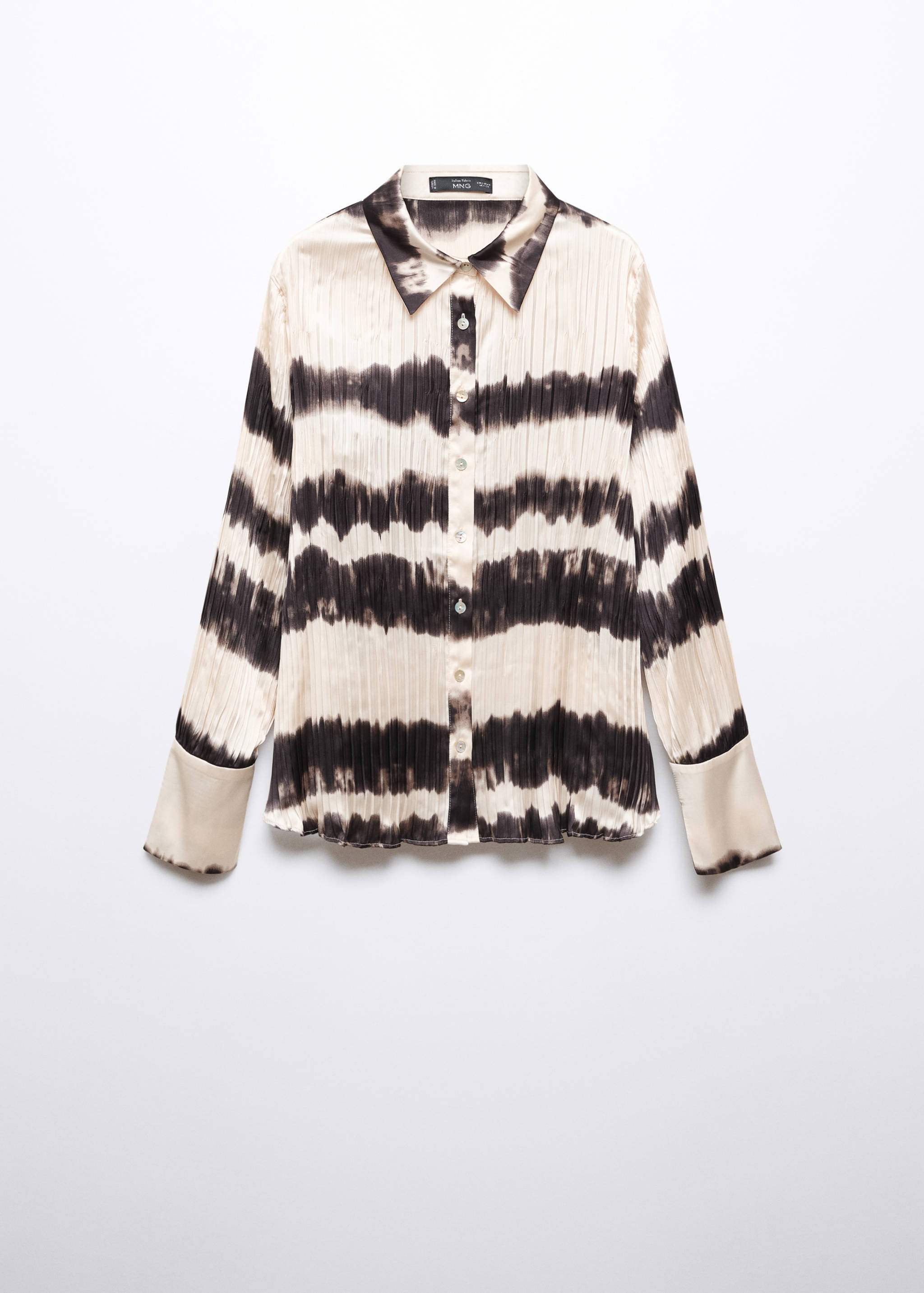 Tie-dye pleated shirt - Article without model