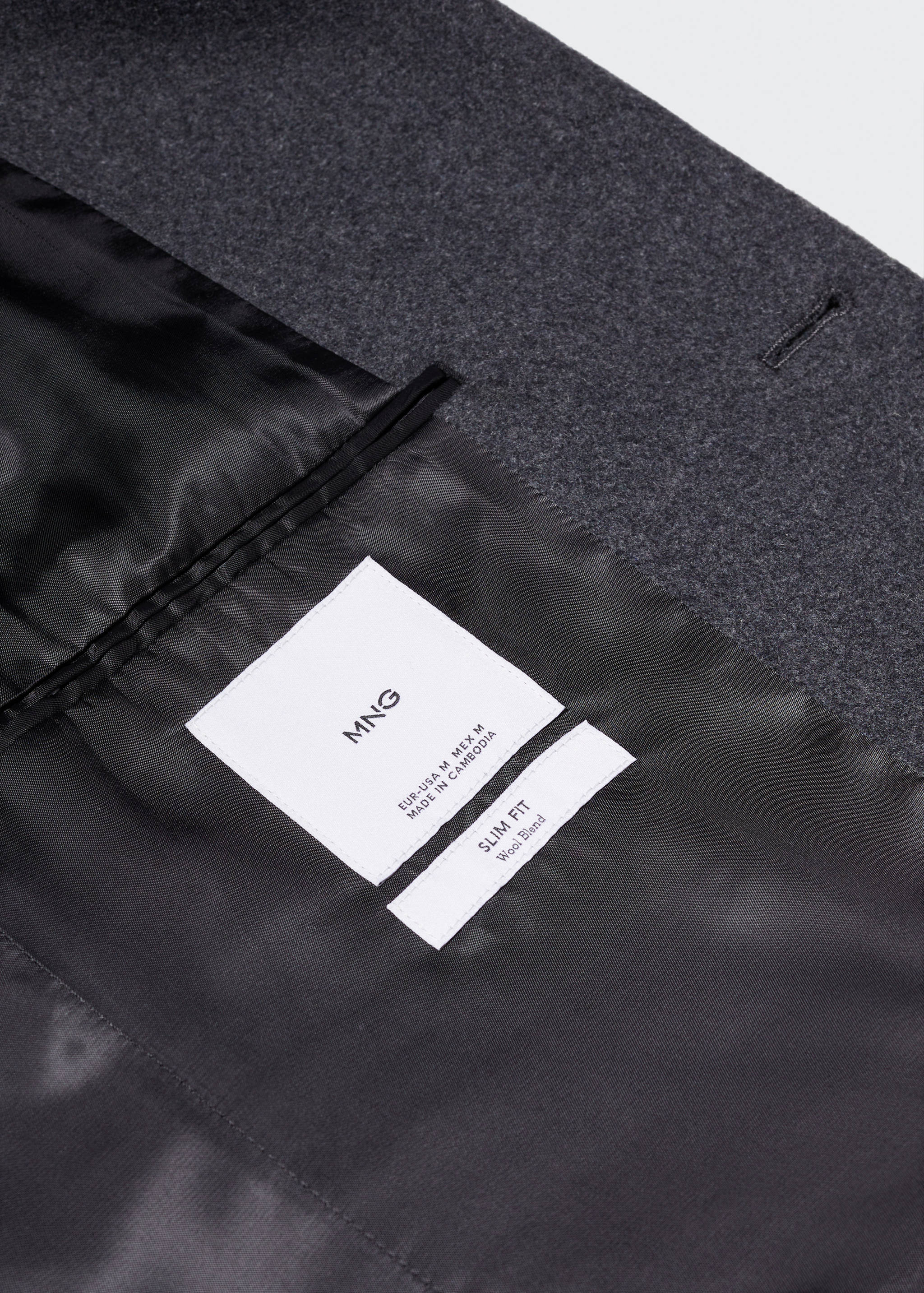 Long recycled wool coat - Details of the article 8