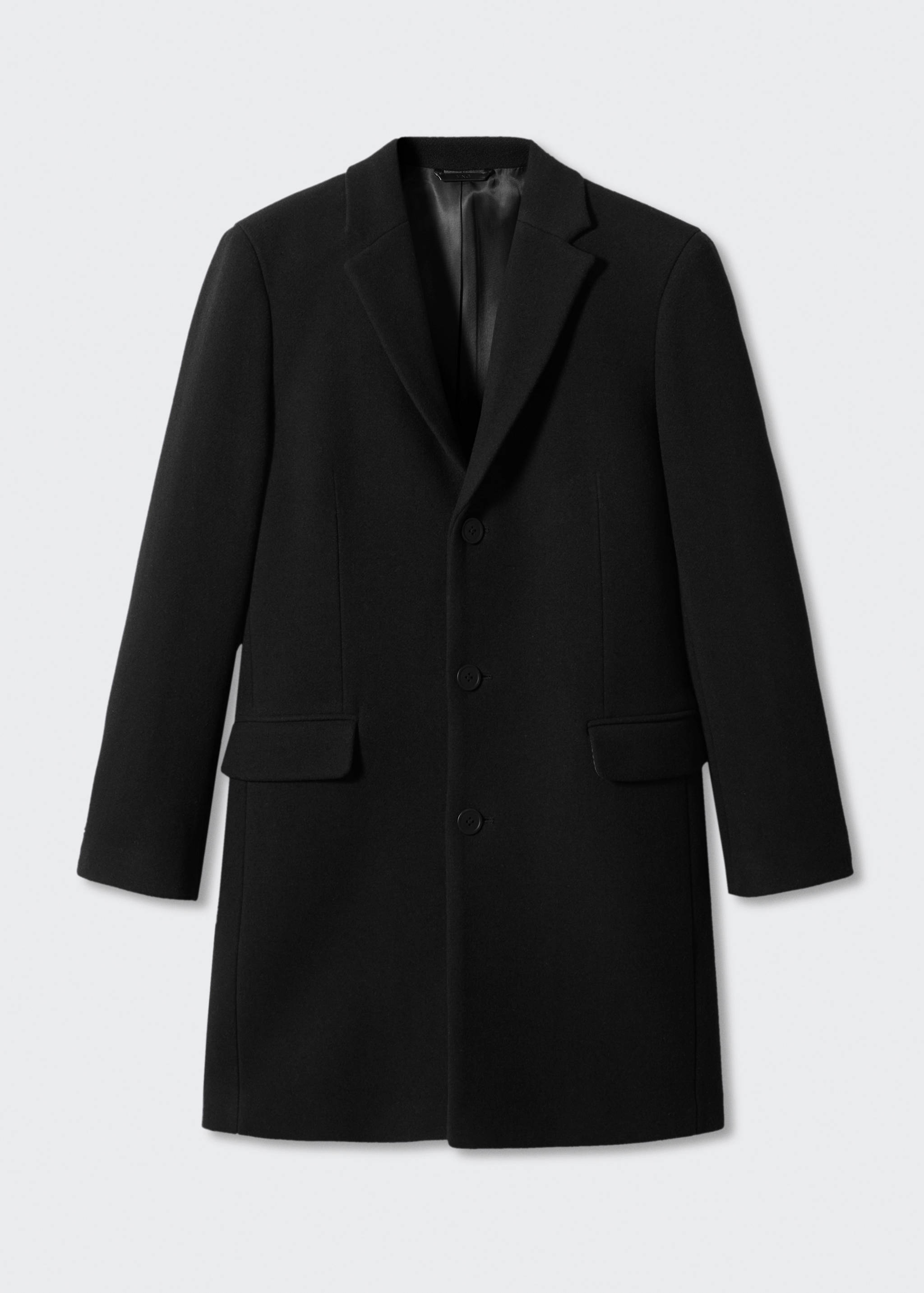 Long recycled wool coat - Article without model