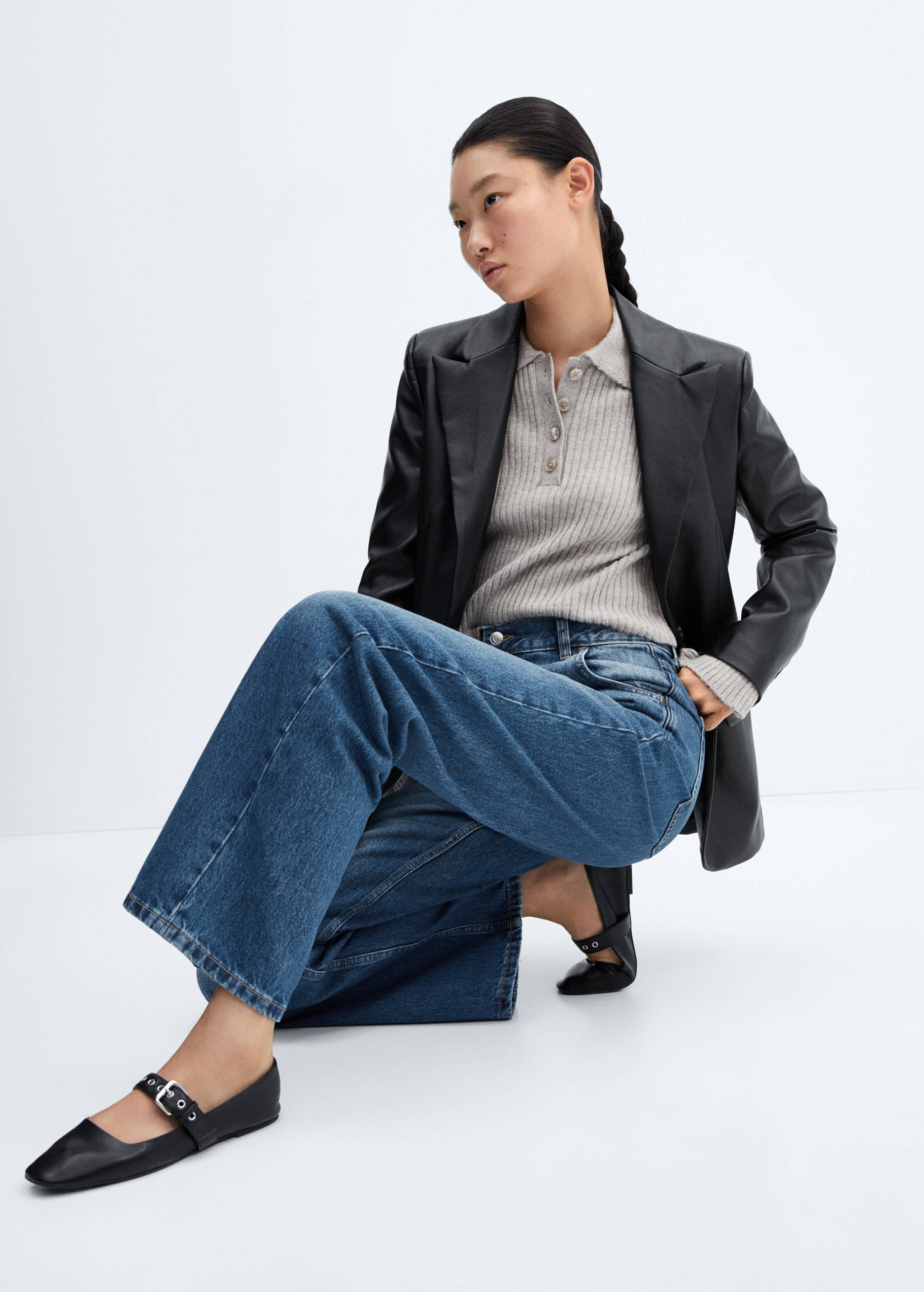 Jeans wide leg tiro bajo - Detalle del artículo 2