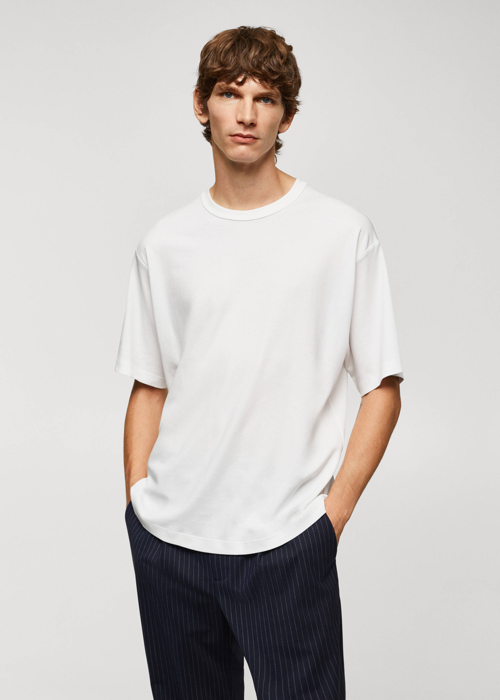 T-shirt 100 % coton relaxed-fit - Plan moyen