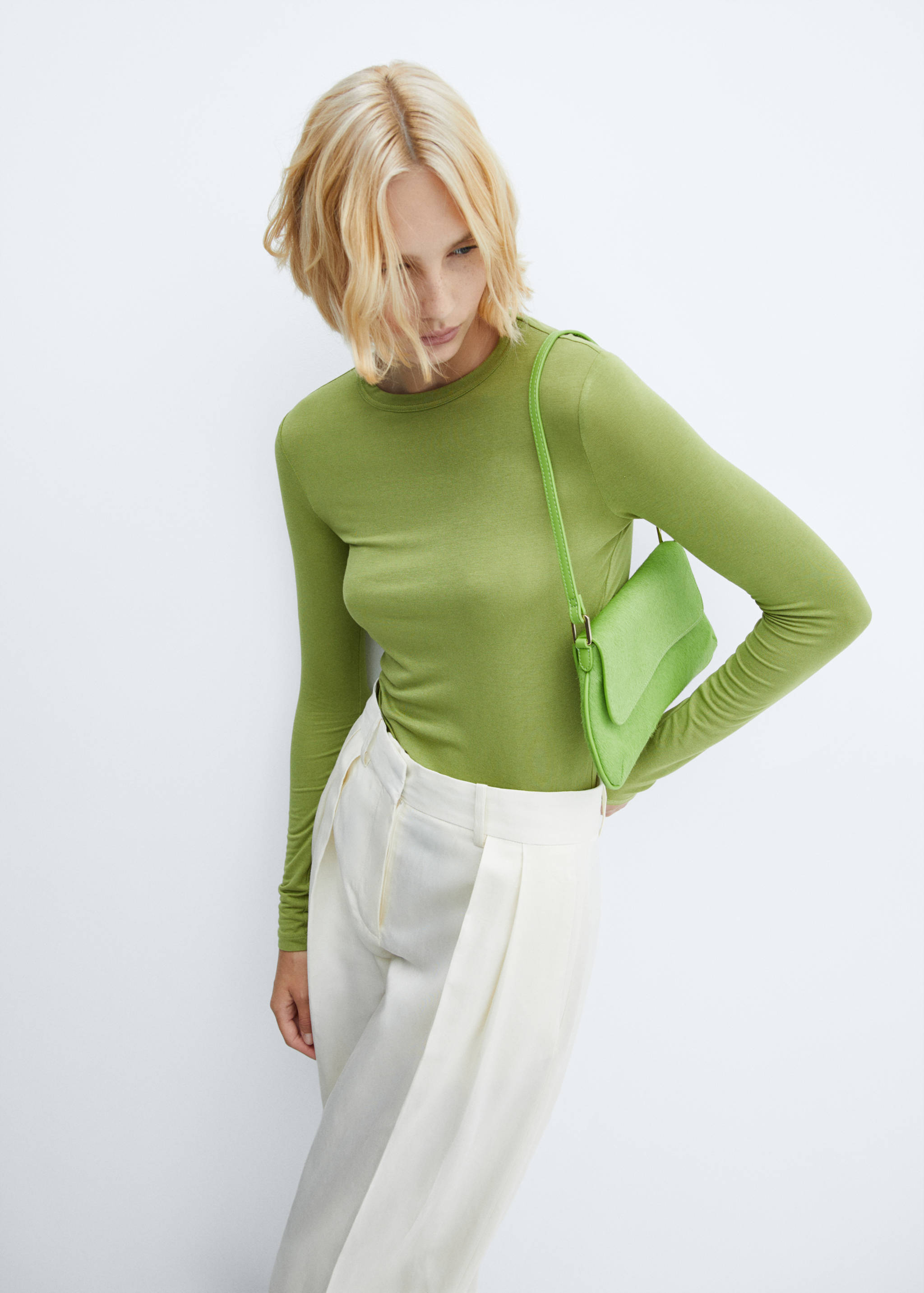 Langarm-T-Shirt mit Rundhals - Detail des Artikels 2