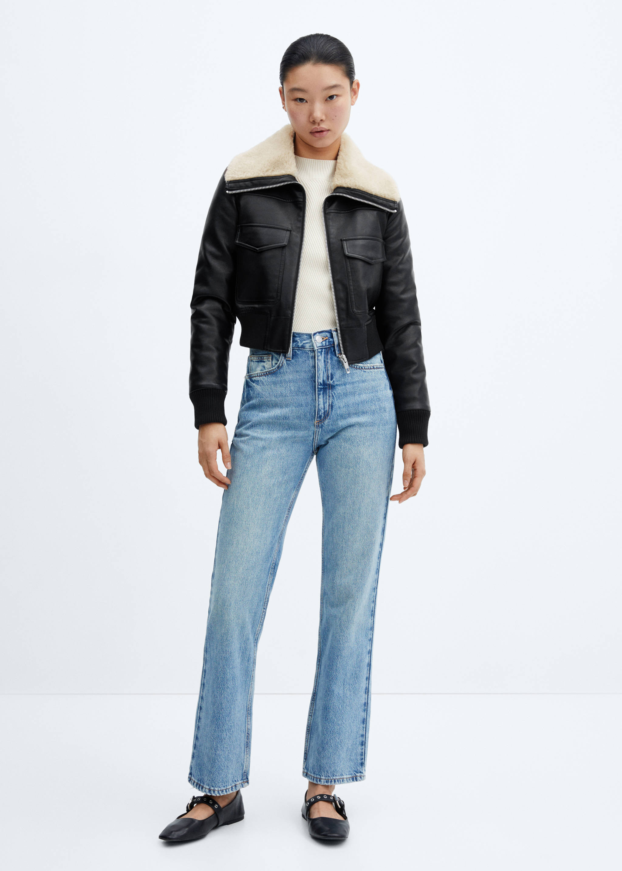 Blouson bomber double face - Plan général