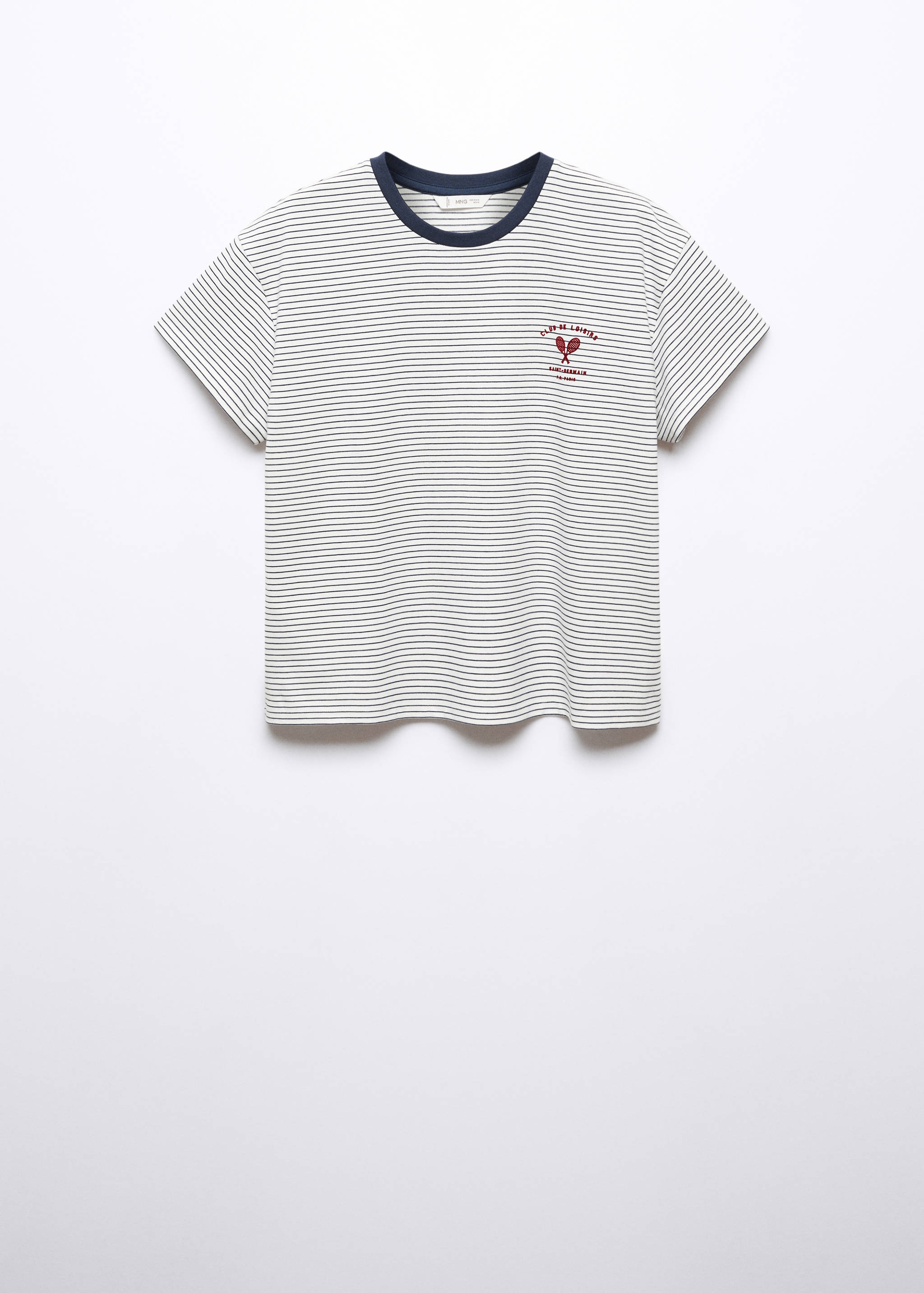 Striped cotton T-shirt - Article without model