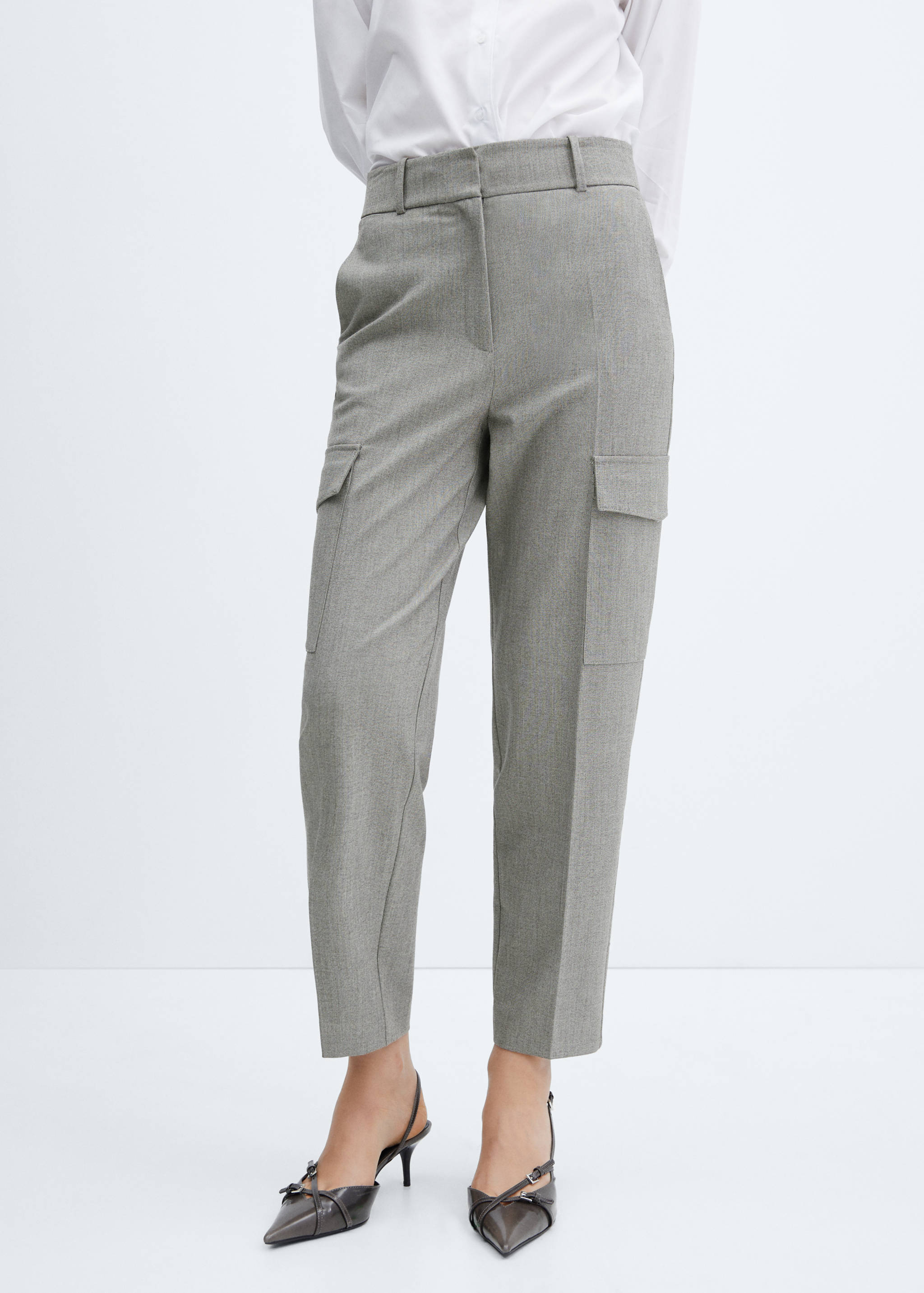 Suit pants with side pockets - Medium plane