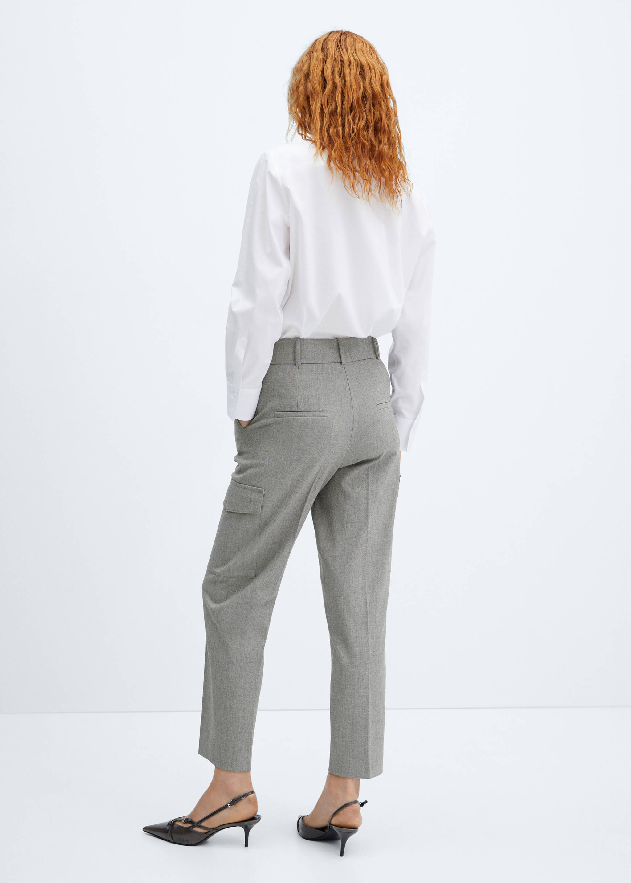 Suit pants with side pockets - Reverse of the article