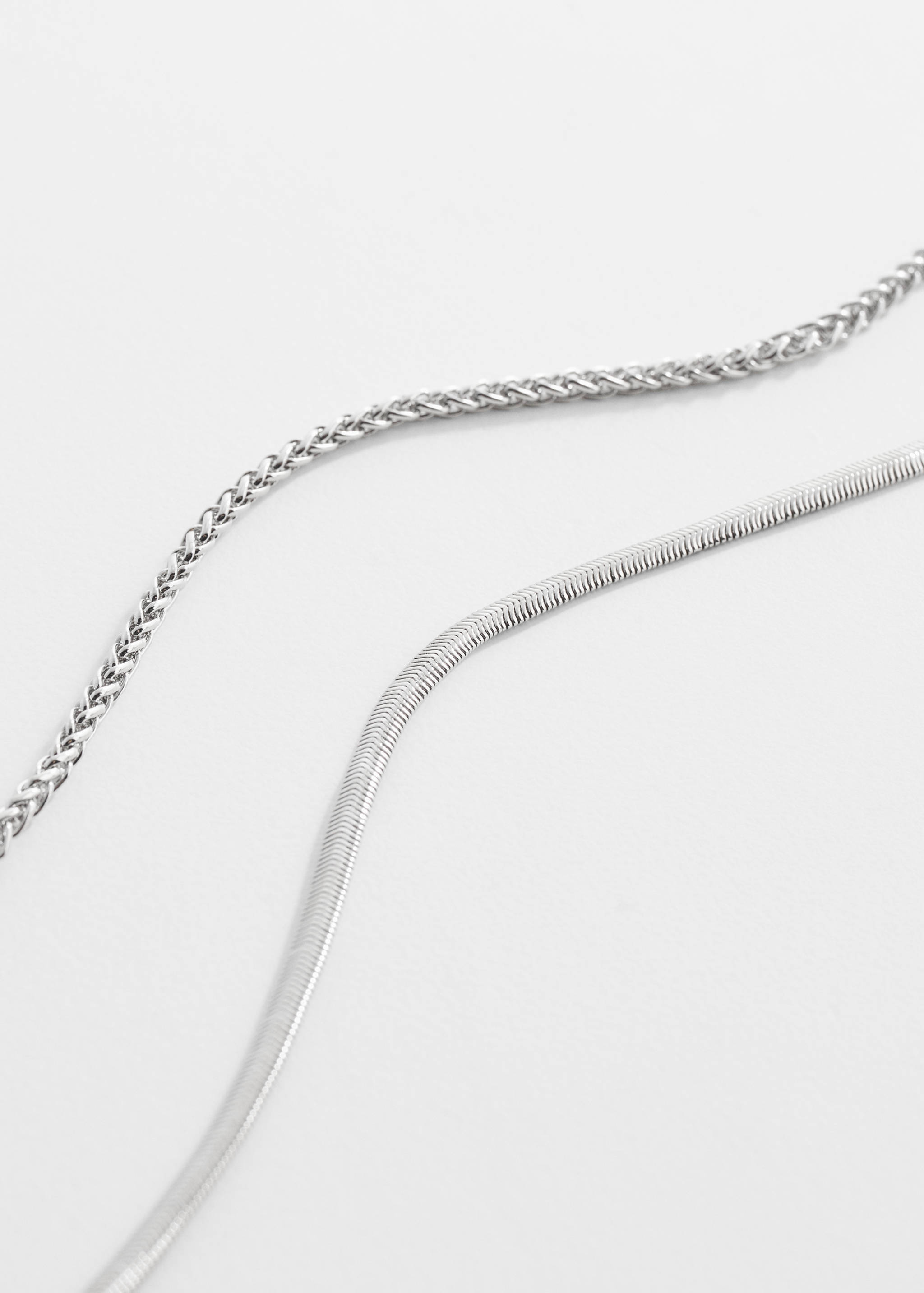 Mixed double necklace - Medium plane