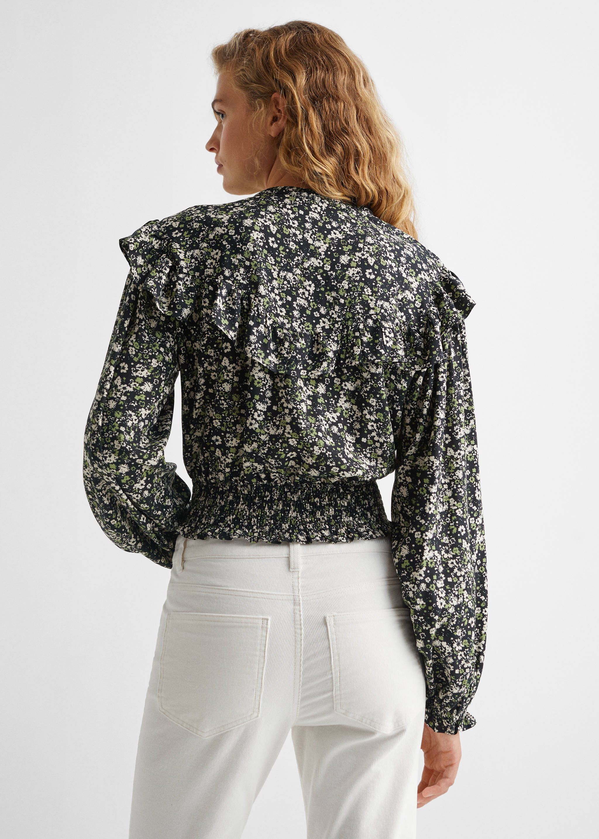 Blusa estampado flores - Reverso del artículo