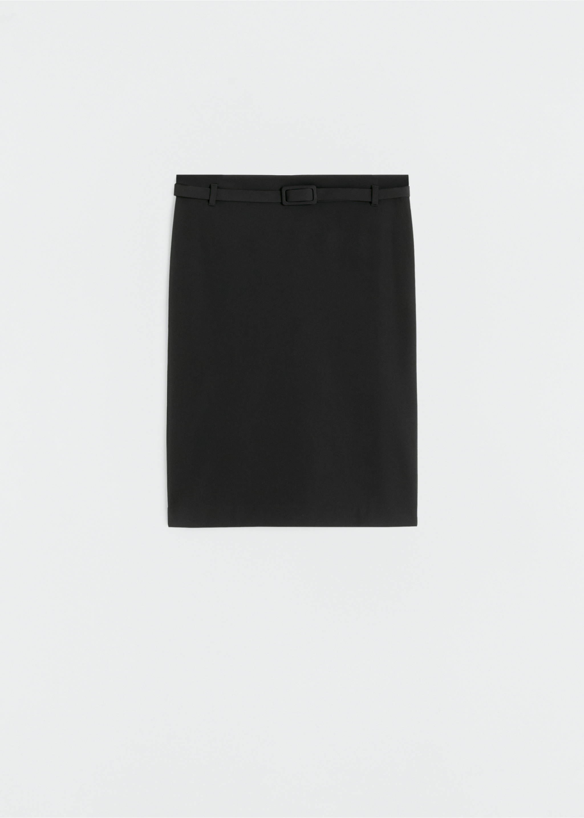 Pencil belt skirt - Article without model, Black. Ref: 57036017-00.