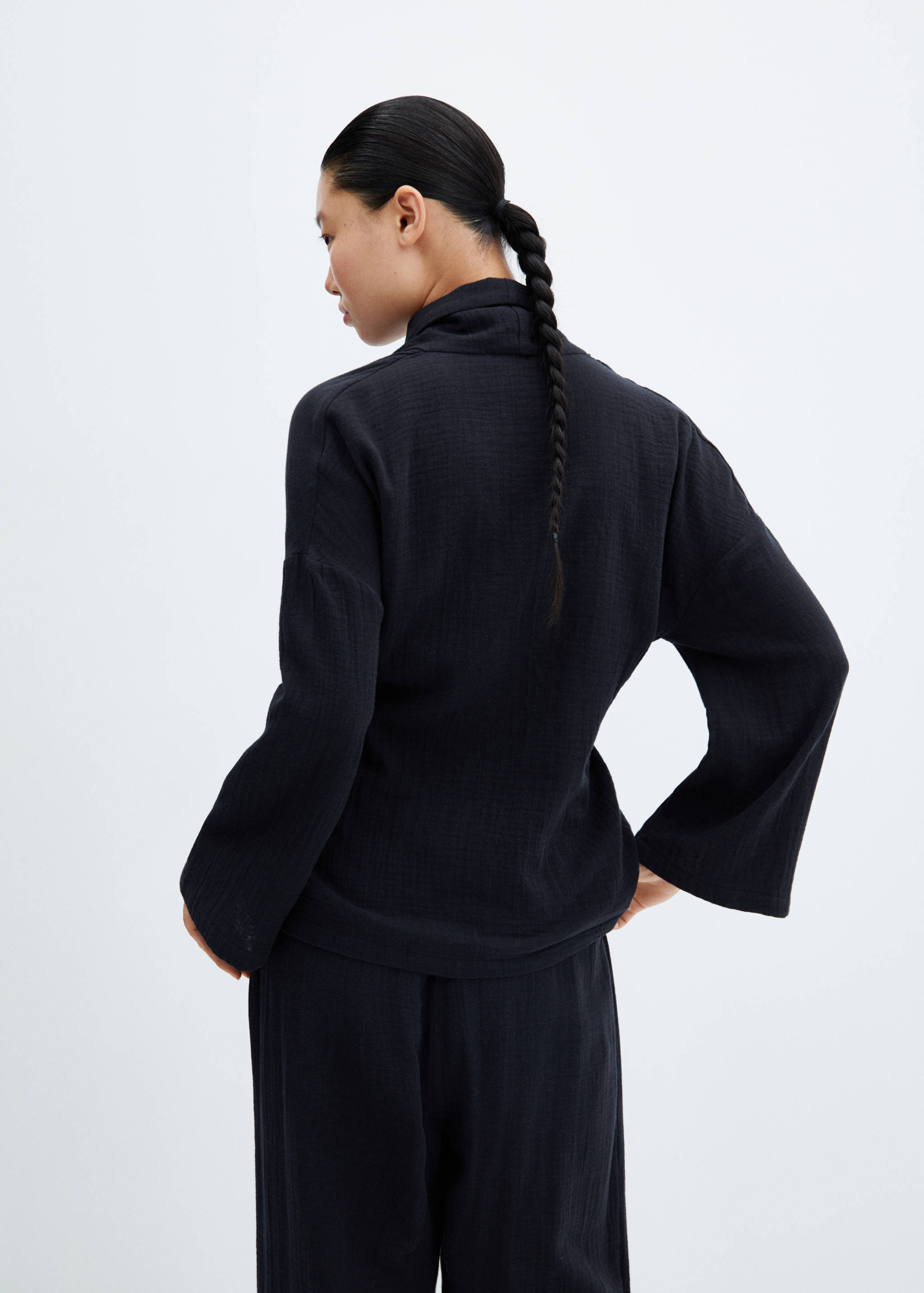 Chemise pyjama gaze de coton - Verso de l’article