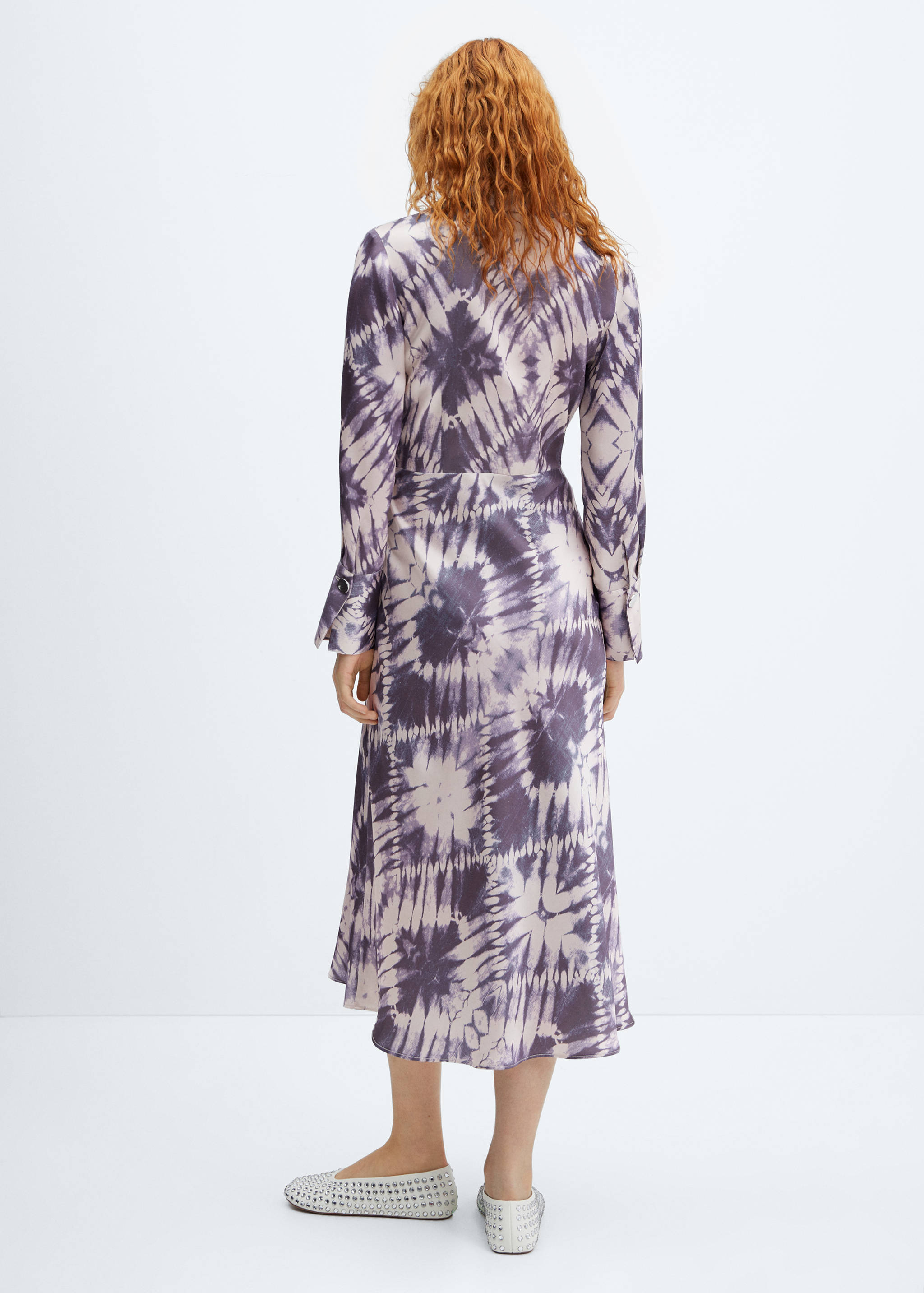 Robe tie and dye satinée - Verso de l’article