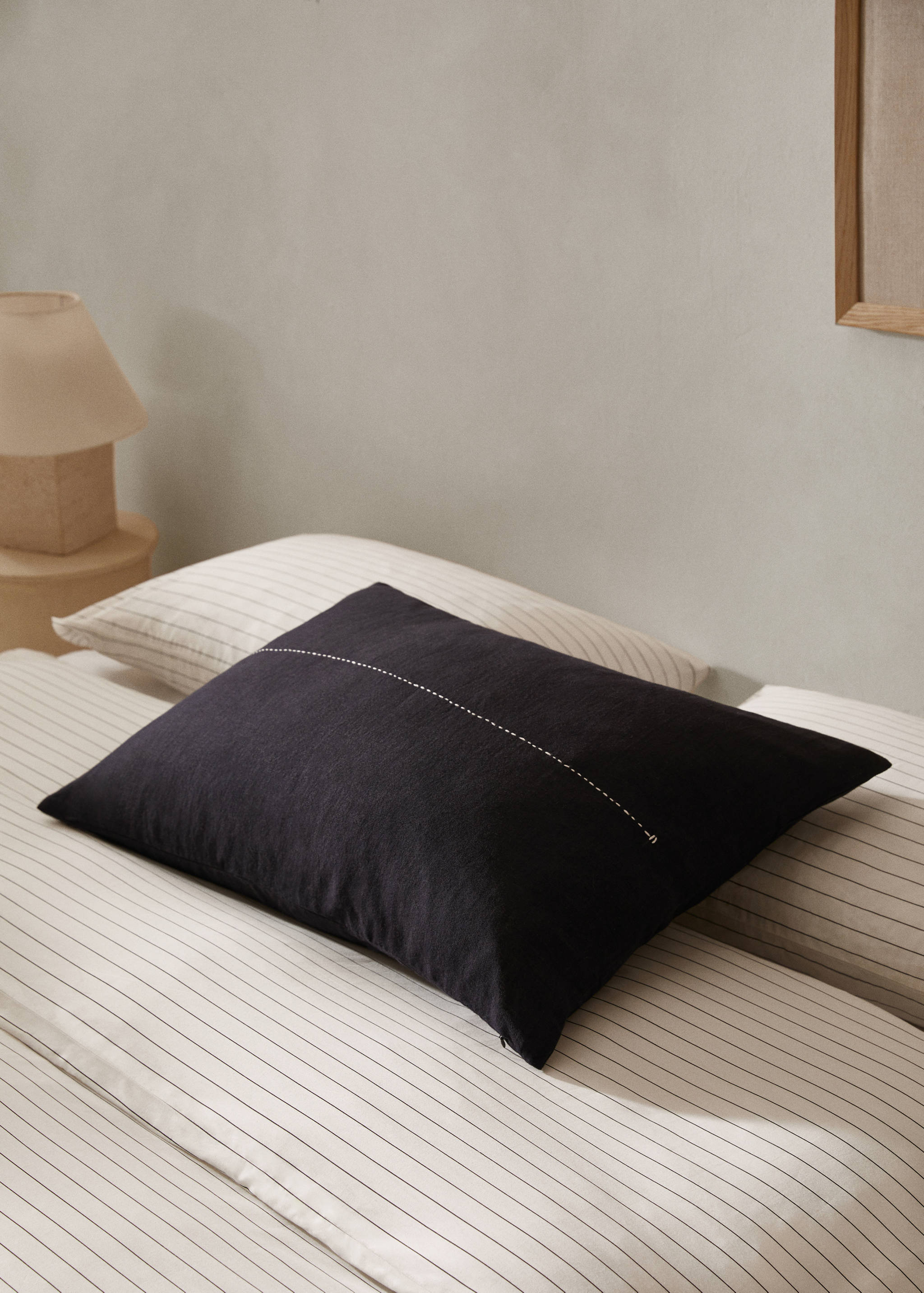 Kissenbezug mit Steppnaht 50 x 75 cm - Allgemeine Ansicht