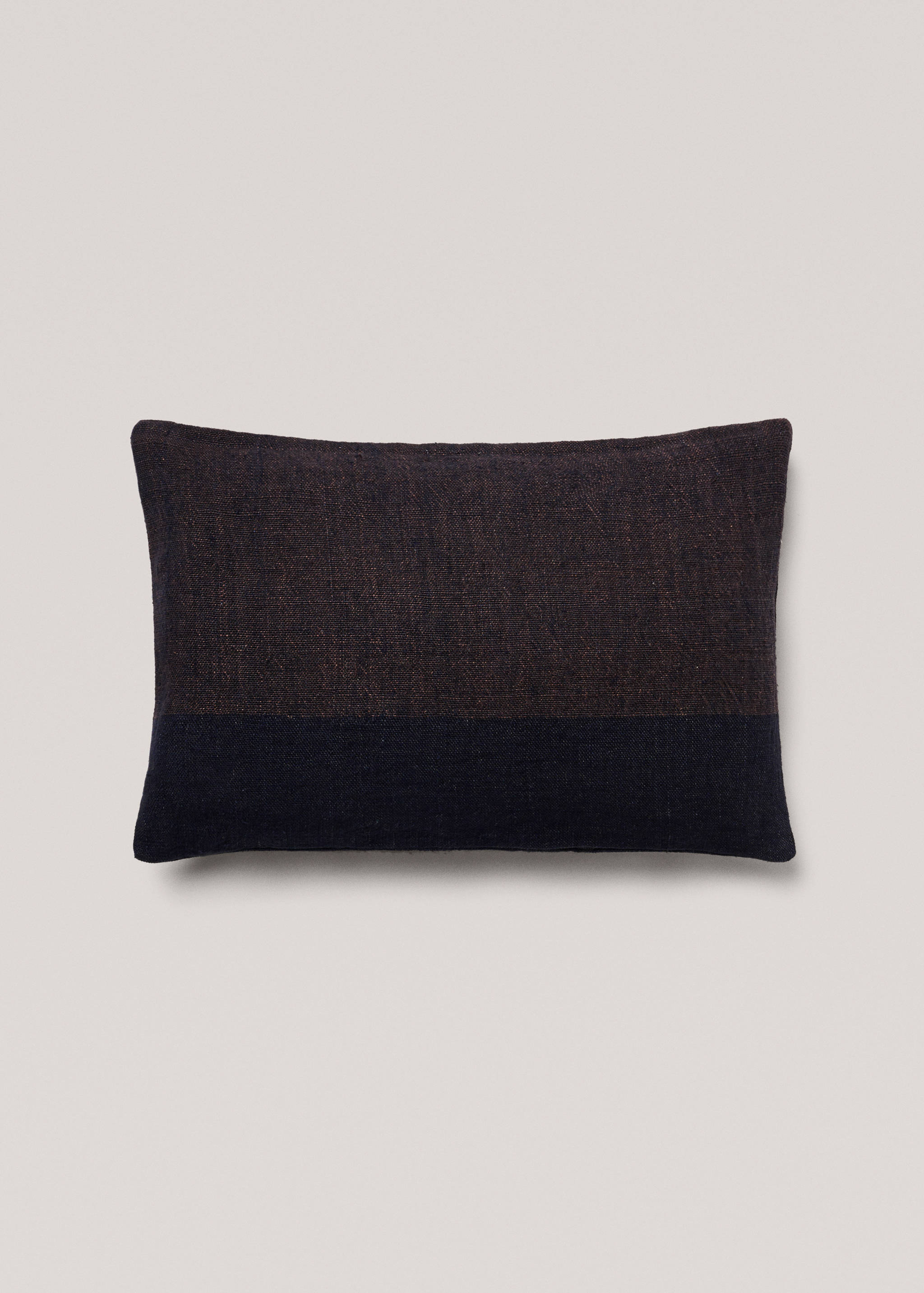 Kontrastierender Leinen-Kissenbezug 40 x 60 cm - Artikel ohne Model