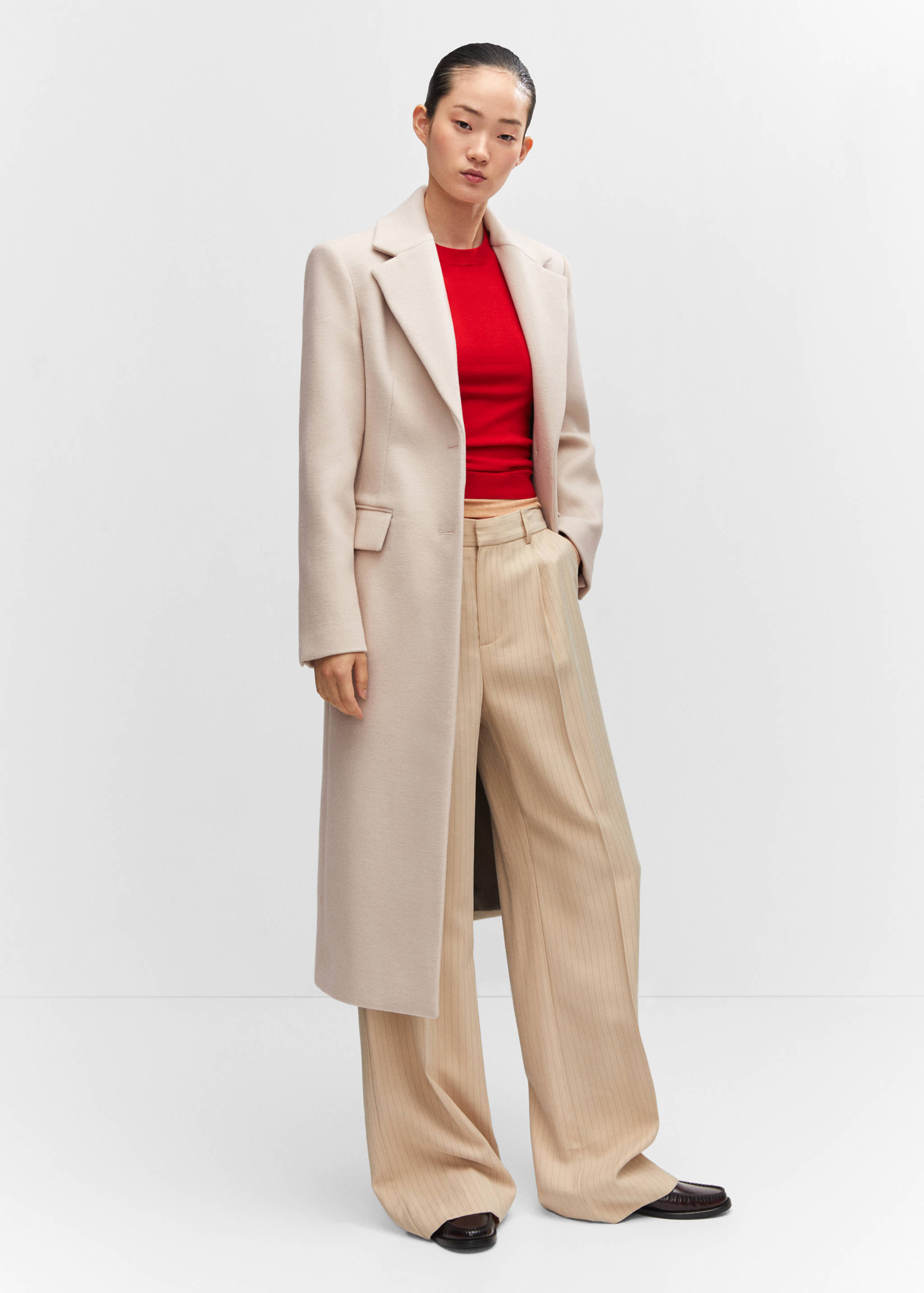 Manteau long en laine - Plan général