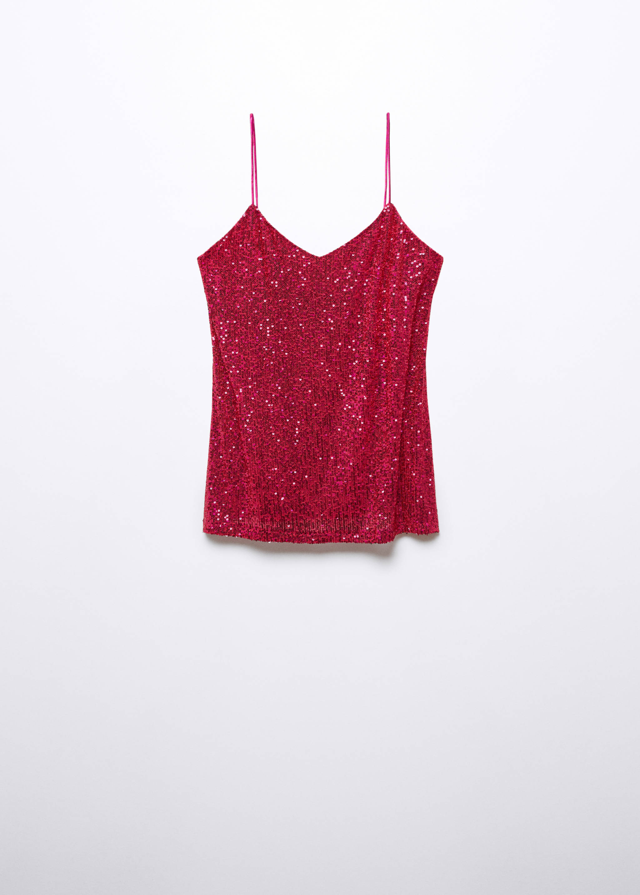 Sequin top with spaghetti strap - Article without model