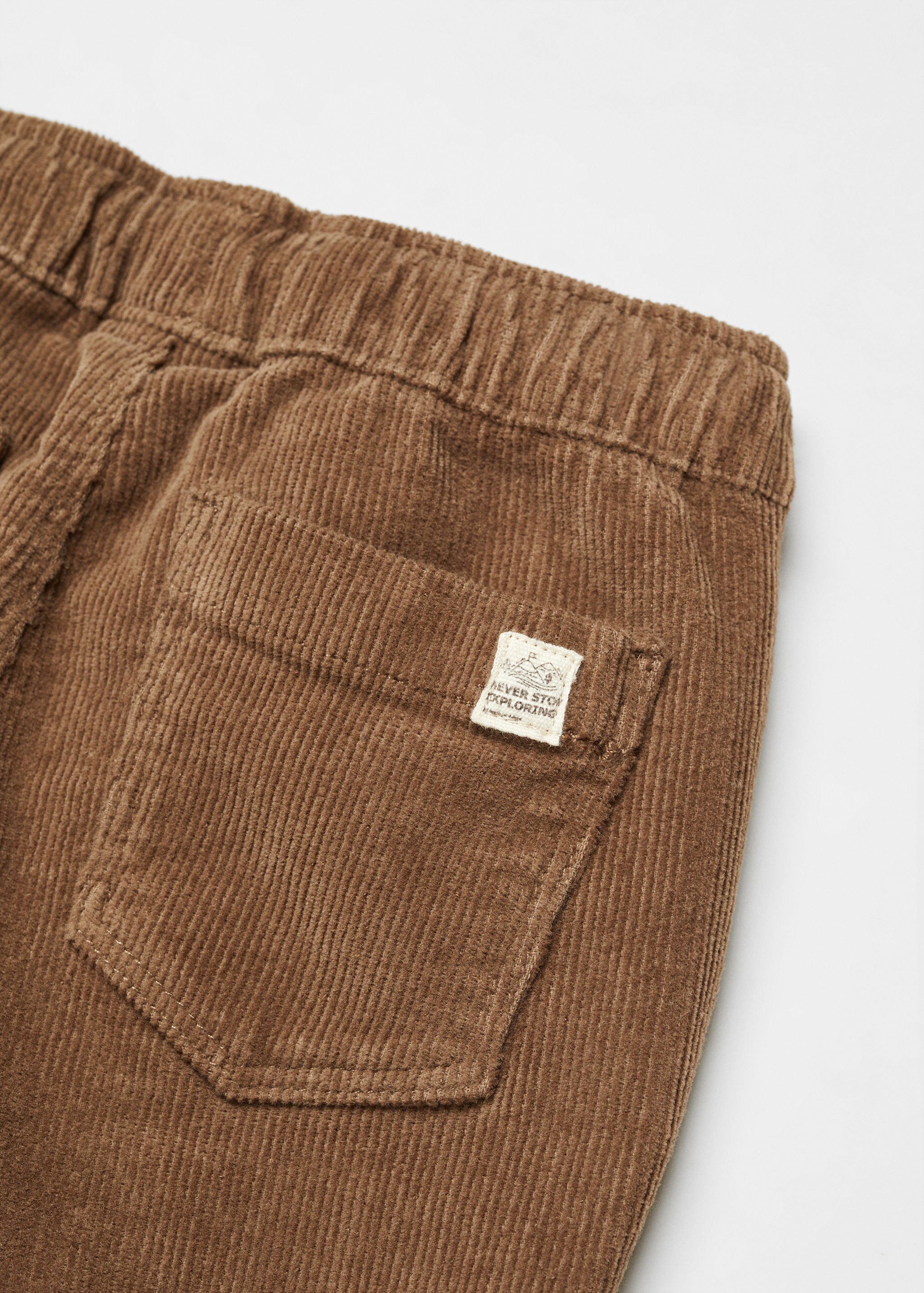 Corduroy jogger trousers - Details of the article 0